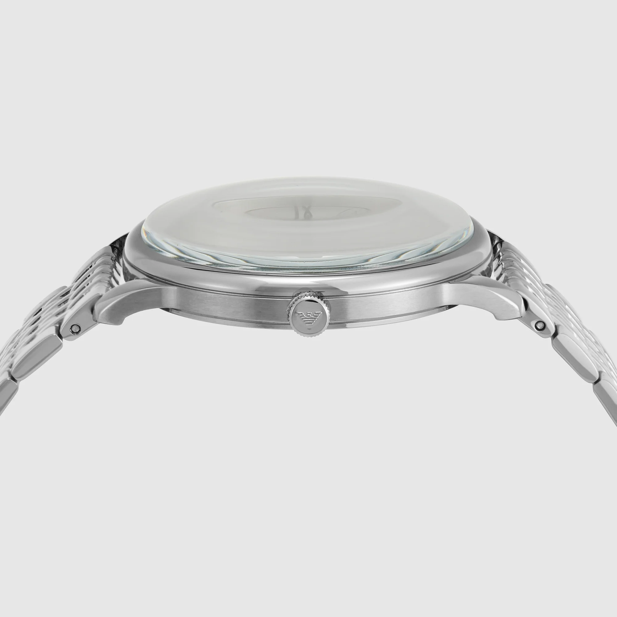 Minimalist Men Quartz White Dial Analog Stainless Steel Watch AR11599 - Image 2