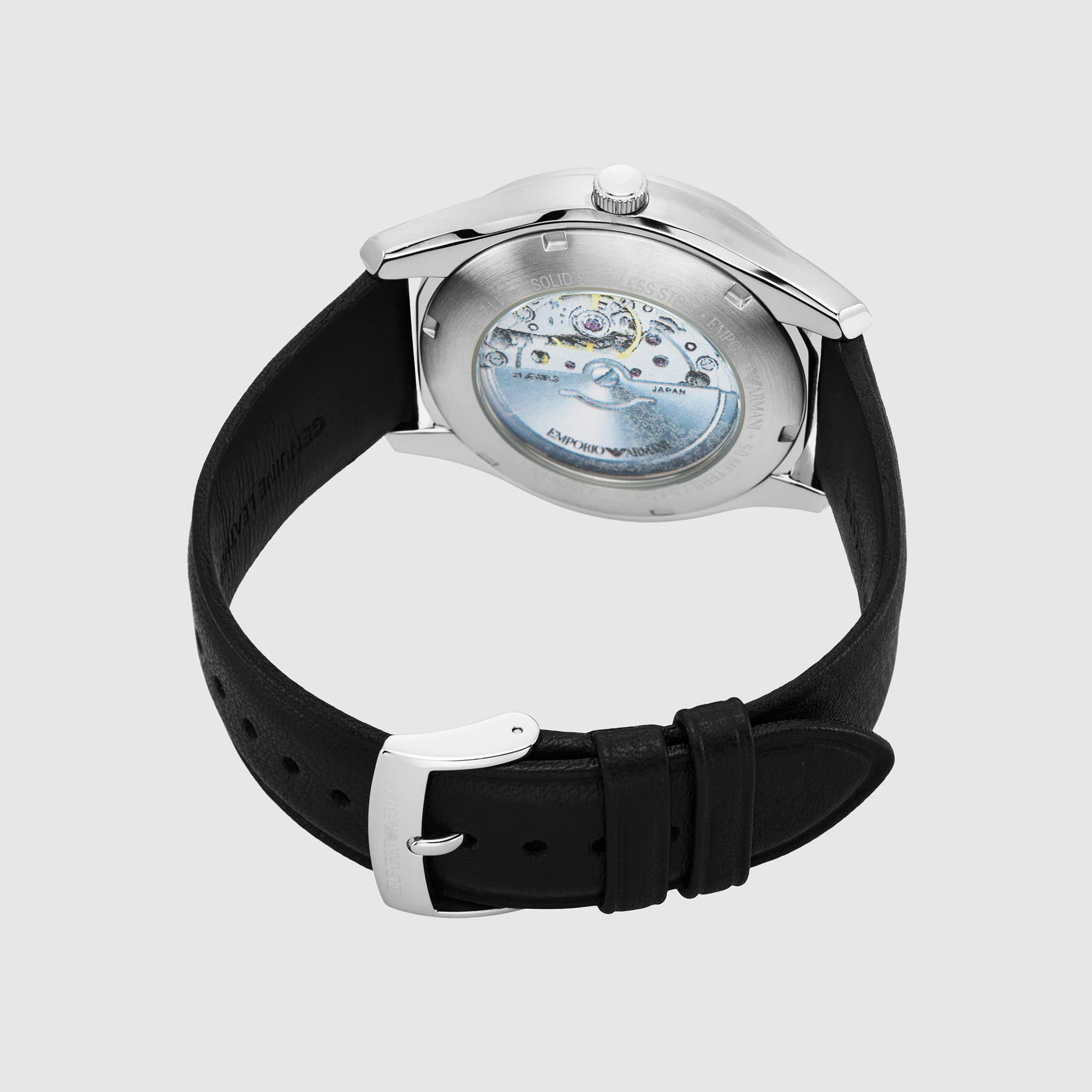 Na Men Automatic White Dial Analog Leather Watch AR60077 - Image 3