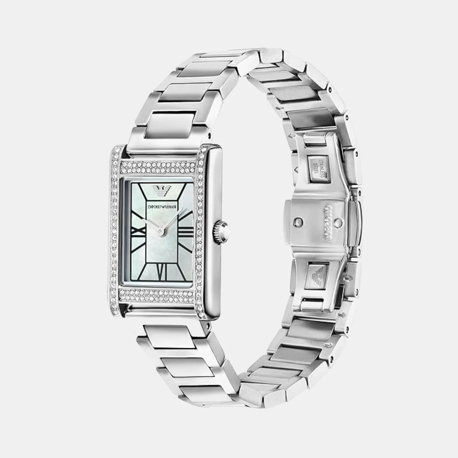 Na Women Quartz Mother Of Pearl Dial Analog Stainless Steel Watch AR11625 - Image 3