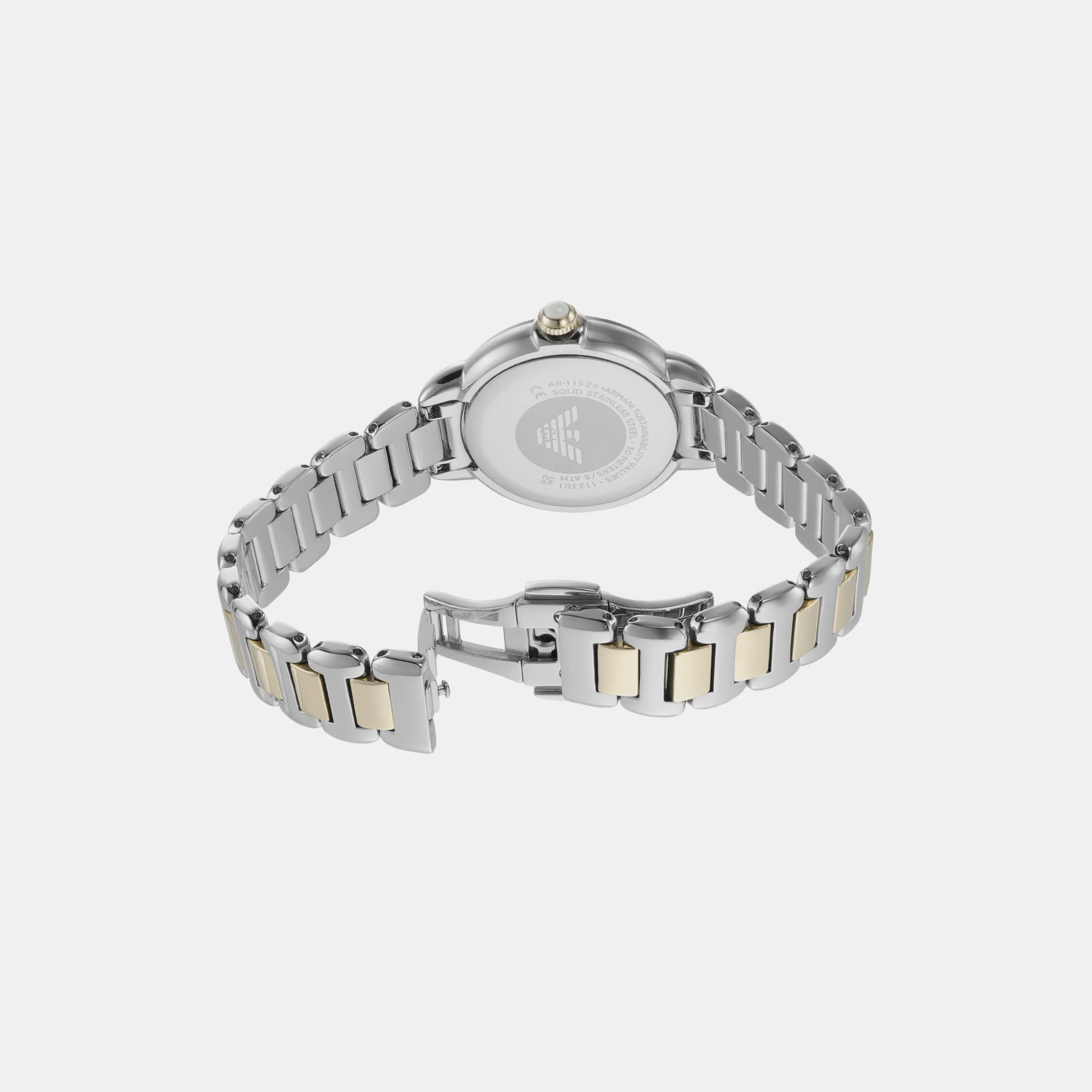 Na Women Quartz Silver Dial Analog Stainless Steel Watch AR11524 - Image 5