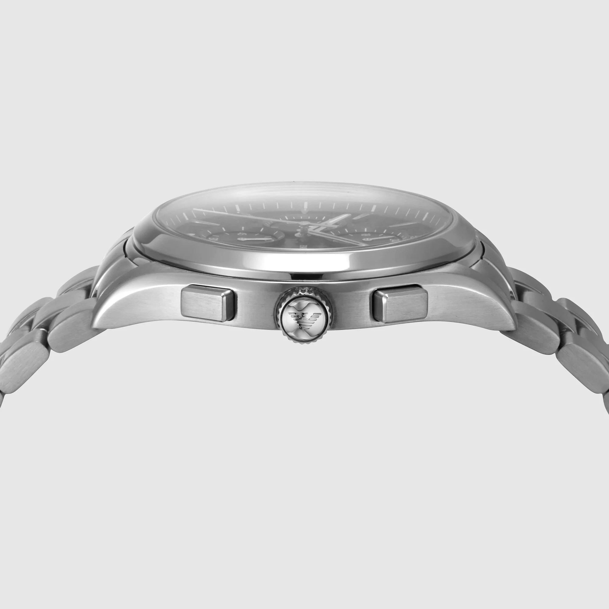 Paolo Men Quartz Black Dial Chronograph Stainless Steel Watch AR11602 - Image 2