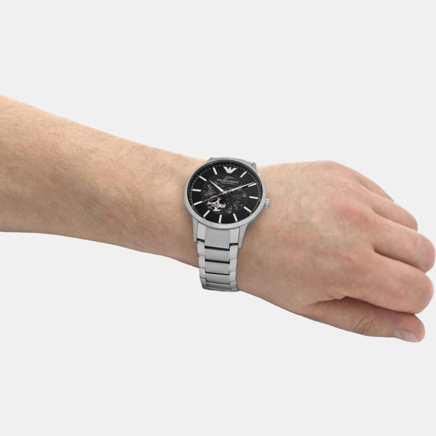 Renato Men Automatic Black Dial Analog Stainless Steel Watch AR60055 - Image 8