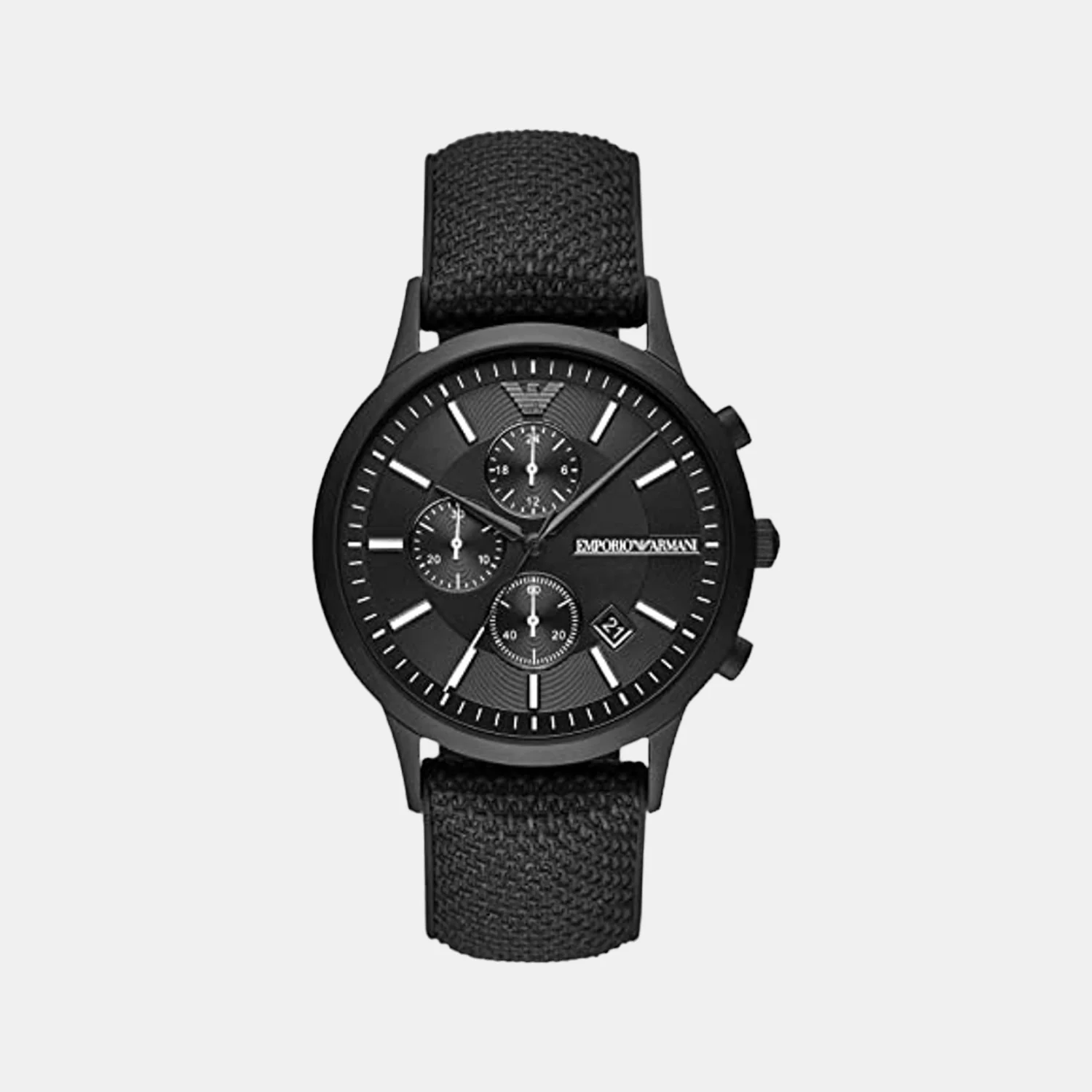 Renato Men Quartz Black Dial Chronograph Fabric Watch AR11457