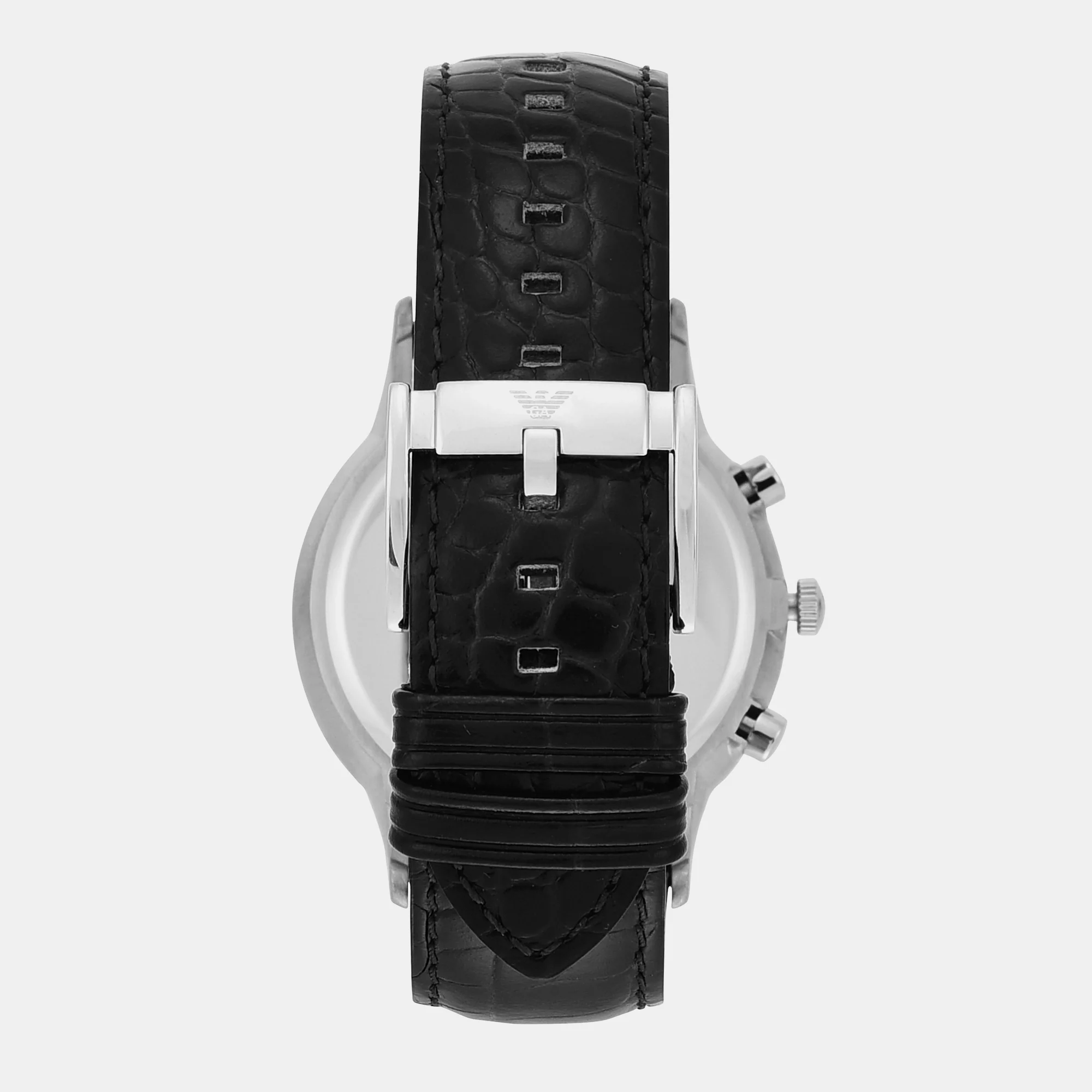 Renato Men Quartz Black Dial Chronograph Leather Watch AR2447 - Image 12