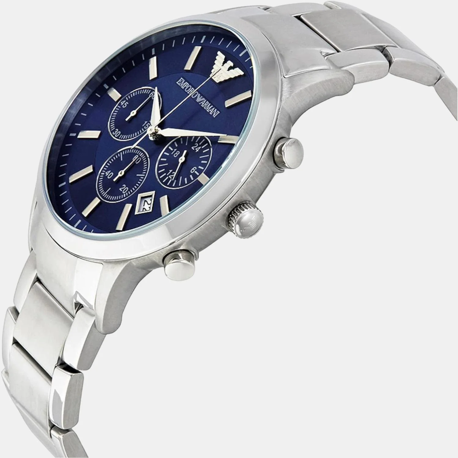 Renato Men Quartz Blue Dial Chronograph Stainless Steel Watch AR2448 - Image 4
