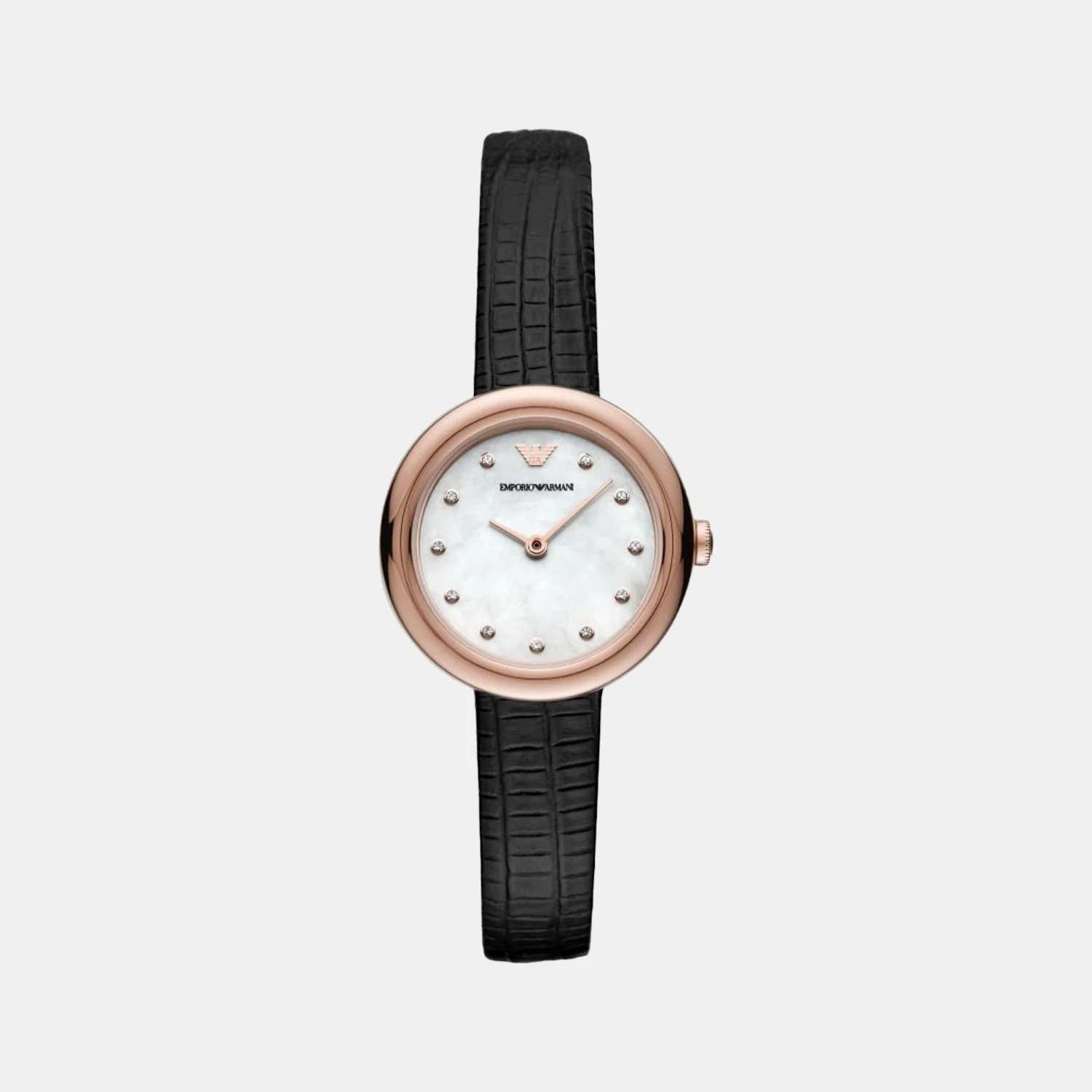 Rosa Women Quartz White Dial Analog Leather Watch AR11459