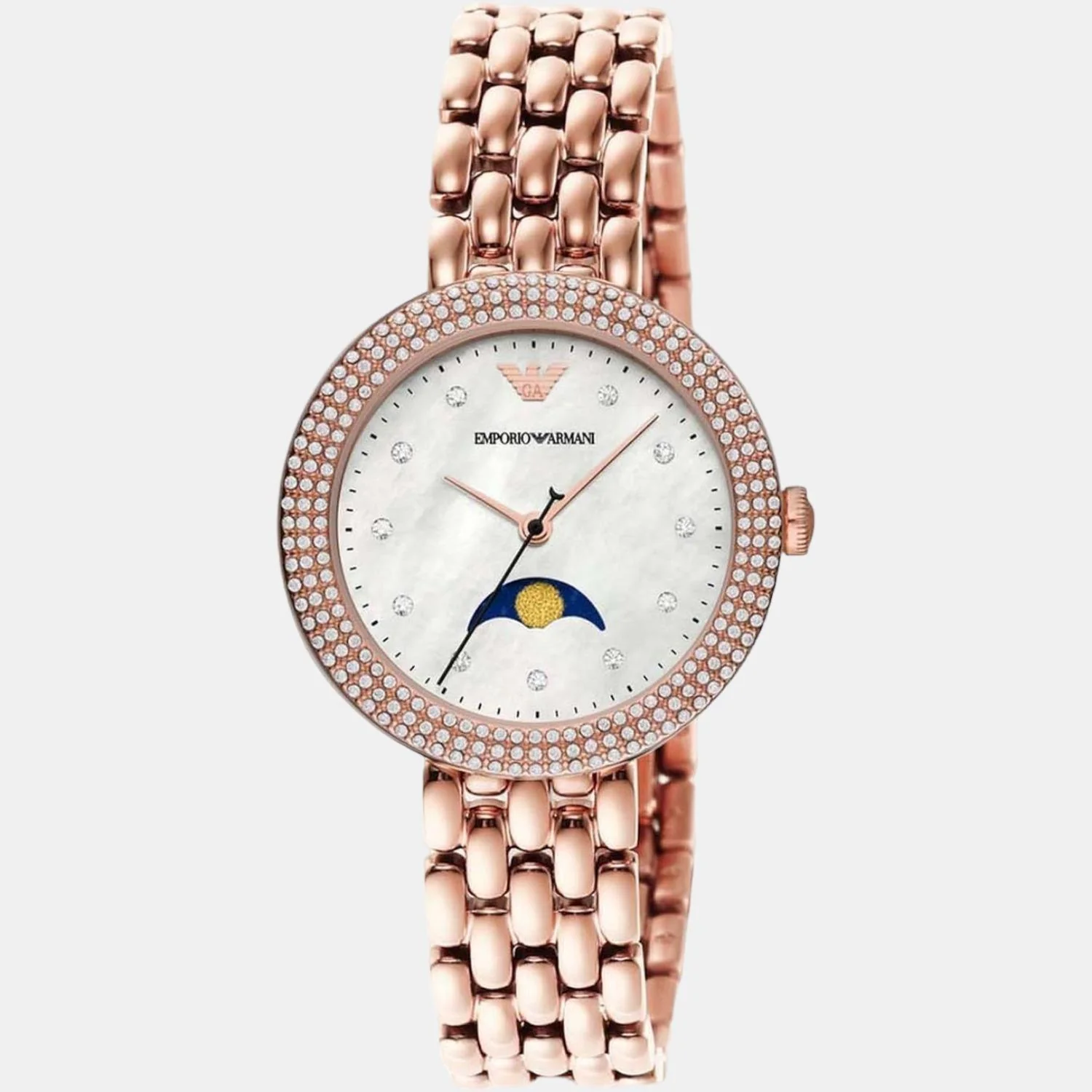 Rosa Women Quartz White Dial Analog Stainless Steel Watch AR11462 - Image 3