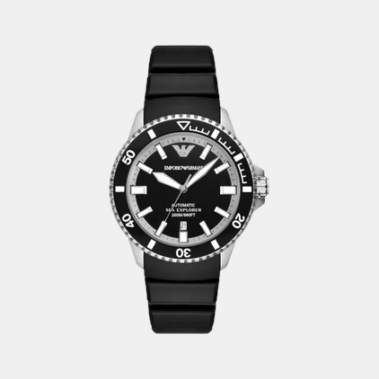 Sea Explorer Men Automatic Black Dial Analog Silicone Watch AR60078 - Image 3