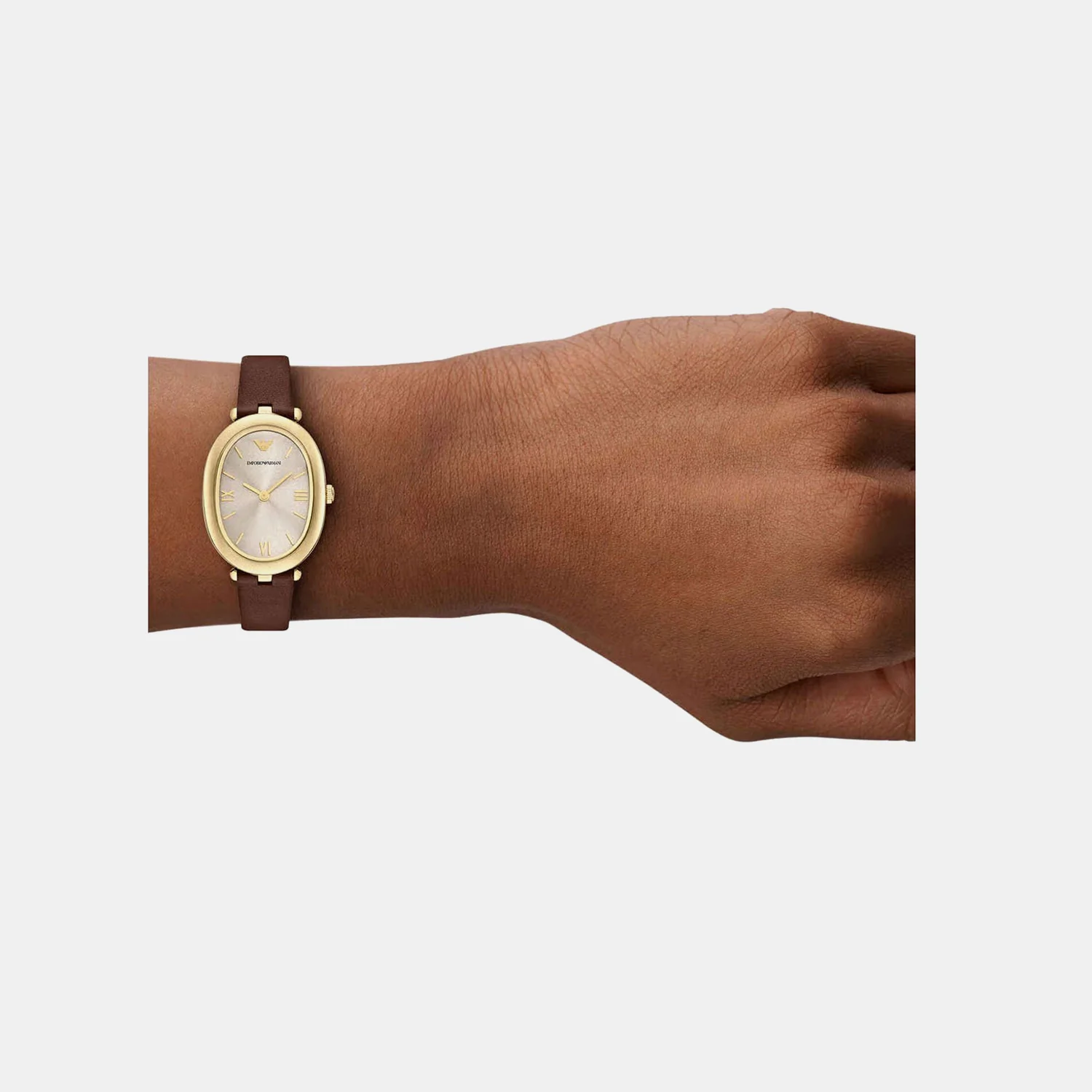 Women Quartz Grey Dial Analog Leather Watch AR11708 - Image 3