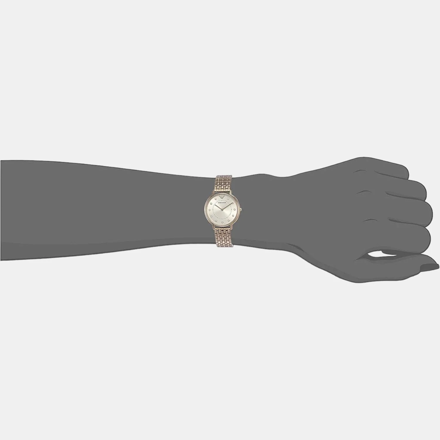 Women Quartz Grey Dial Analog Stainless Steel Watch AR11062 - Image 3