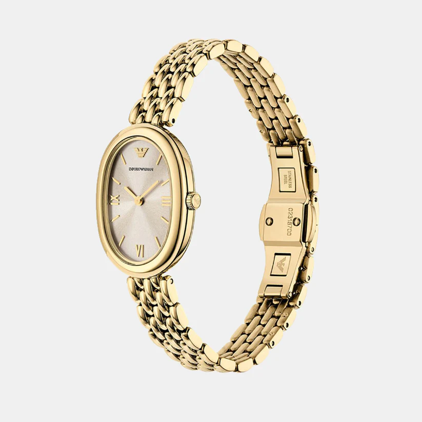 Women Quartz Grey Dial Analog Stainless Steel Watch AR11707 - Image 3