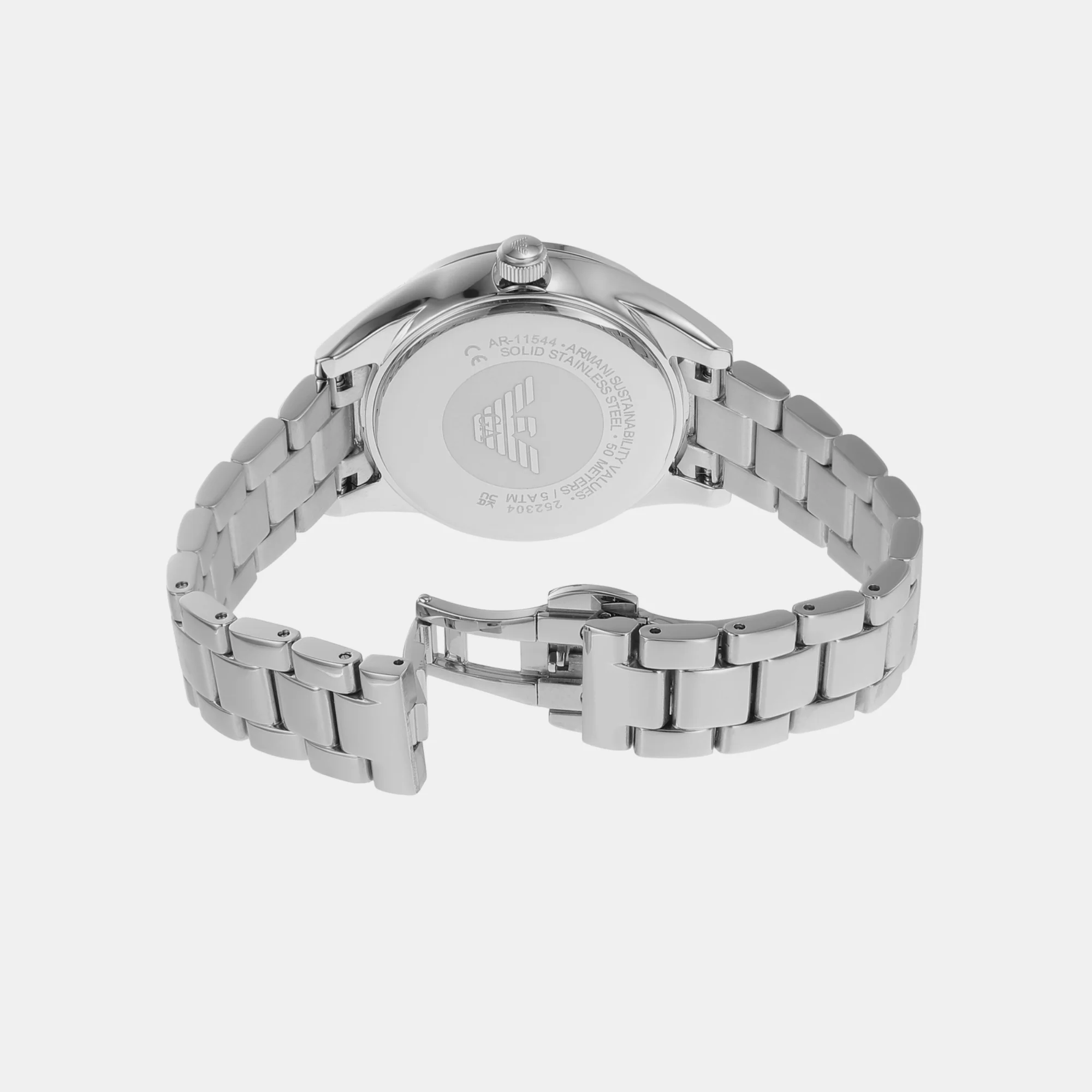 Women Quartz Red Dial Analog Stainless Steel Watch AR11544 - Image 2
