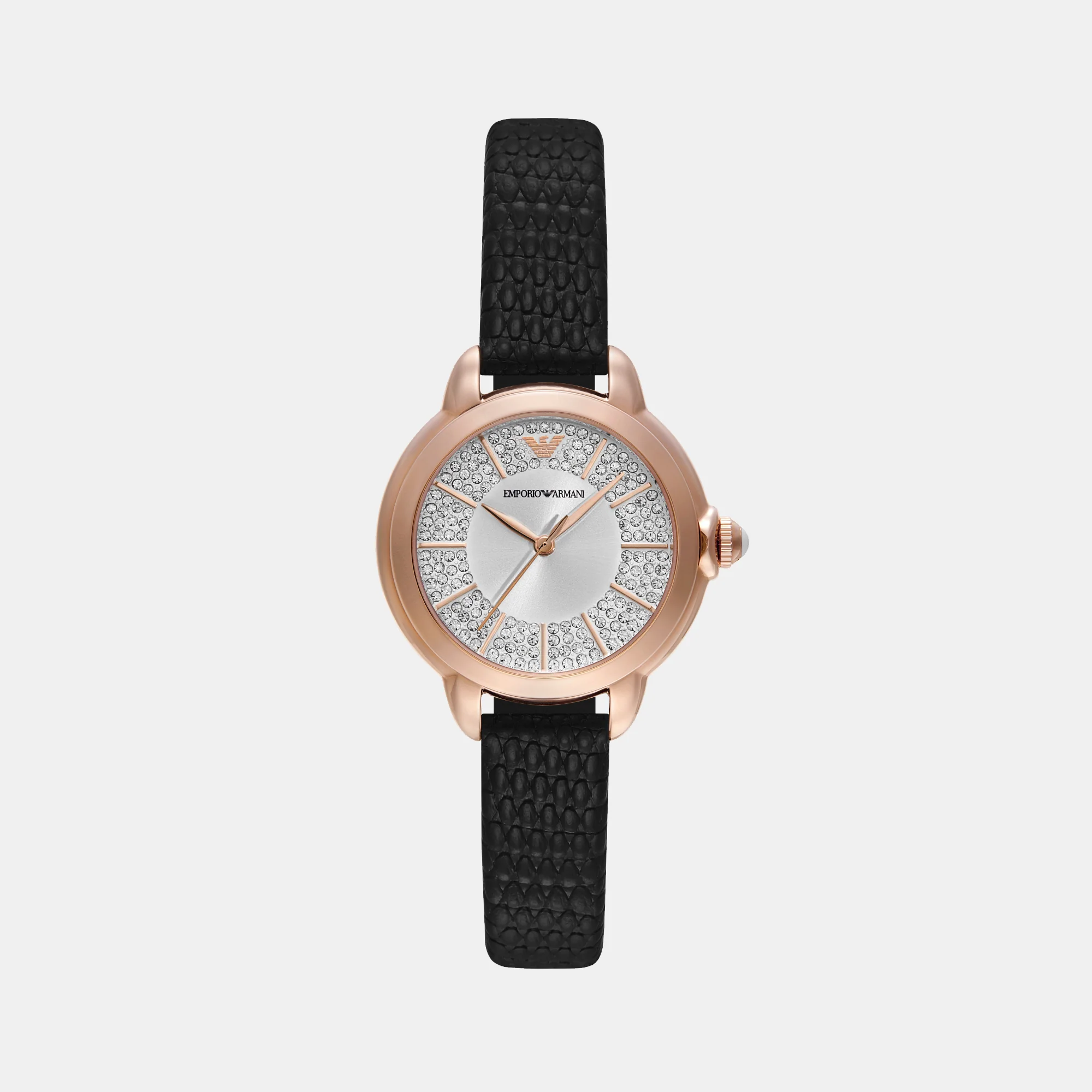 Women Quartz Silver Dial Analog Leather Watch AR11631 - Image 2