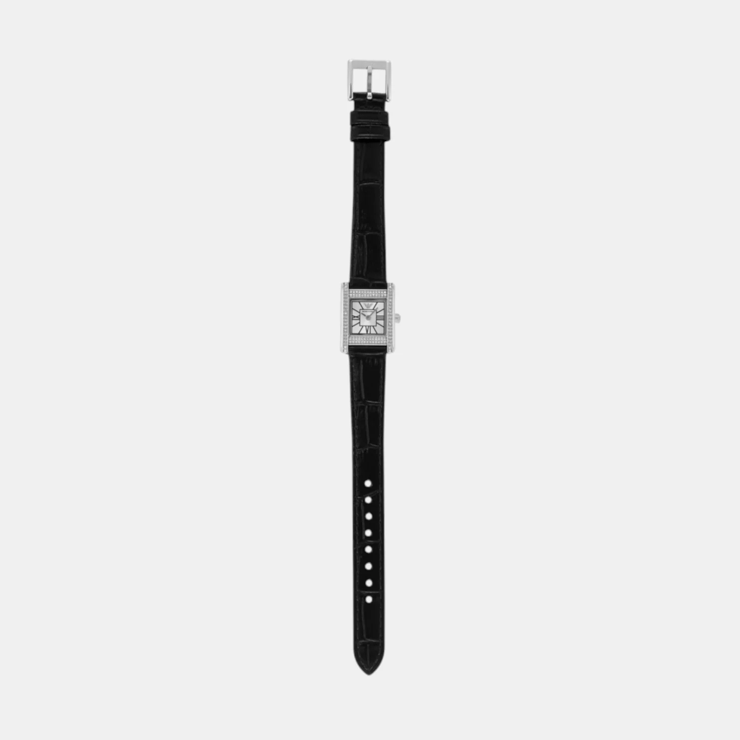 Women Quartz Silver Dial Analog Leather Watch AR11660 - Image 5