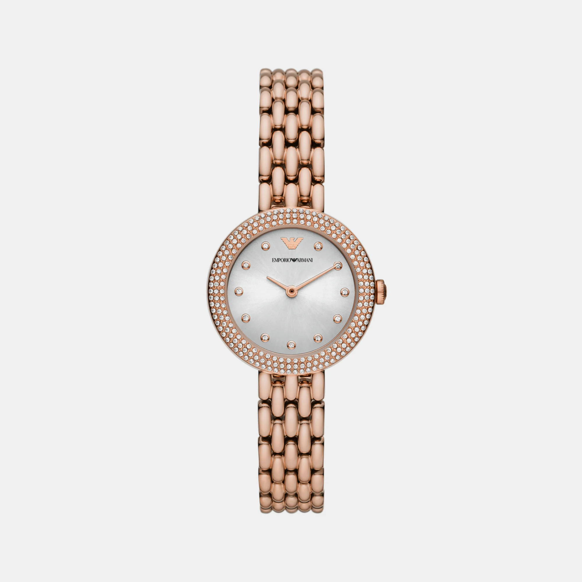 Women Quartz Silver Dial Analog Stainless Steel Watch AR11508