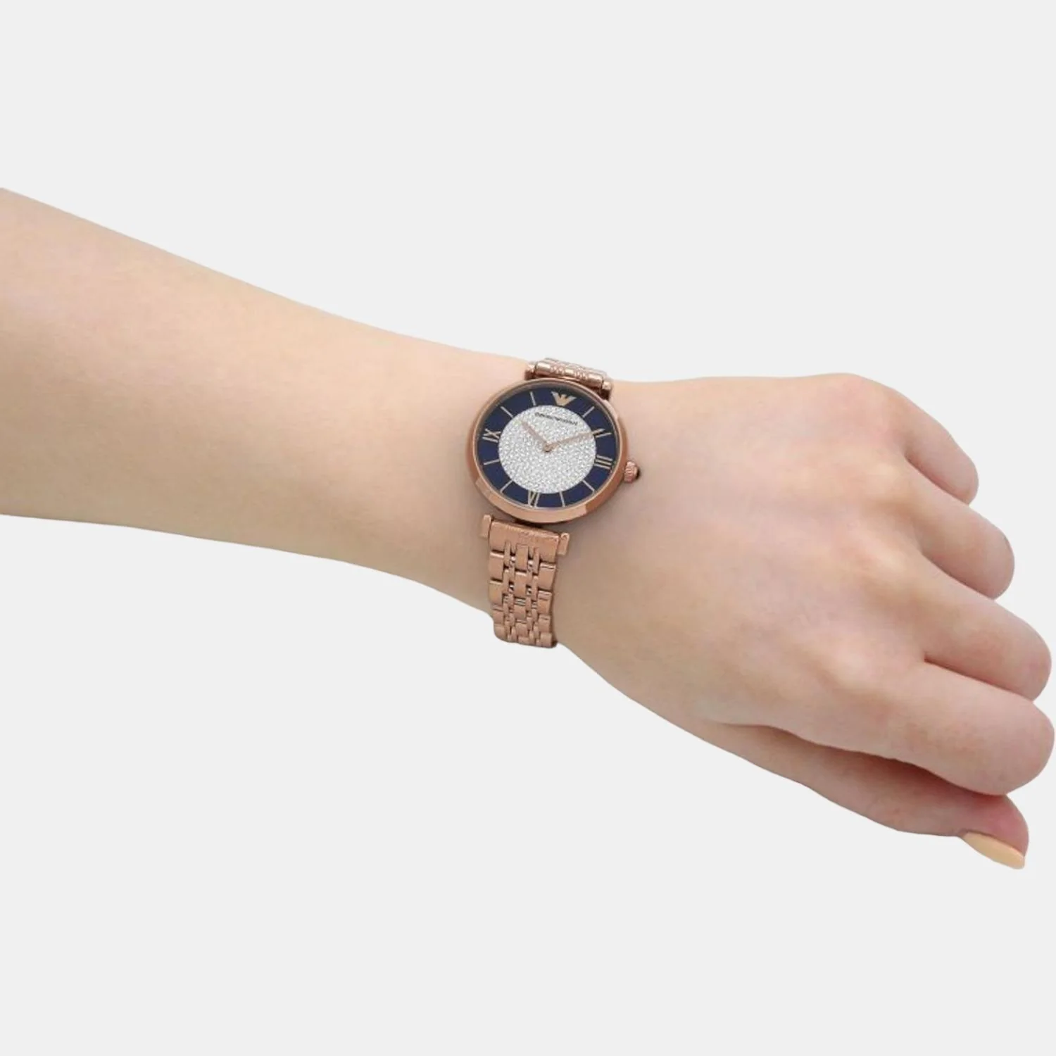 Women Quartz Two Tone Dial Analog Stainless Steel Watch AR11423 - Image 4