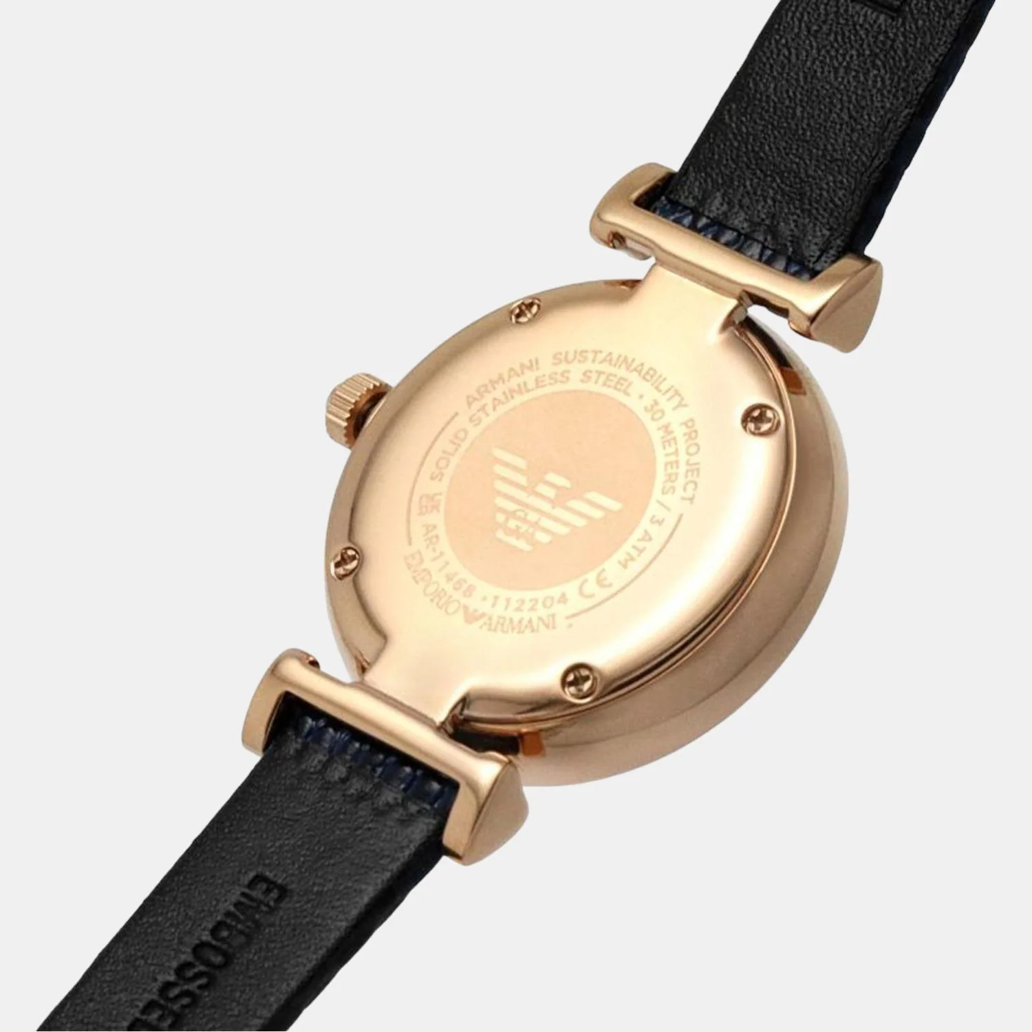 Women Quartz White Dial Analog Leather Watch AR11468 - Image 5