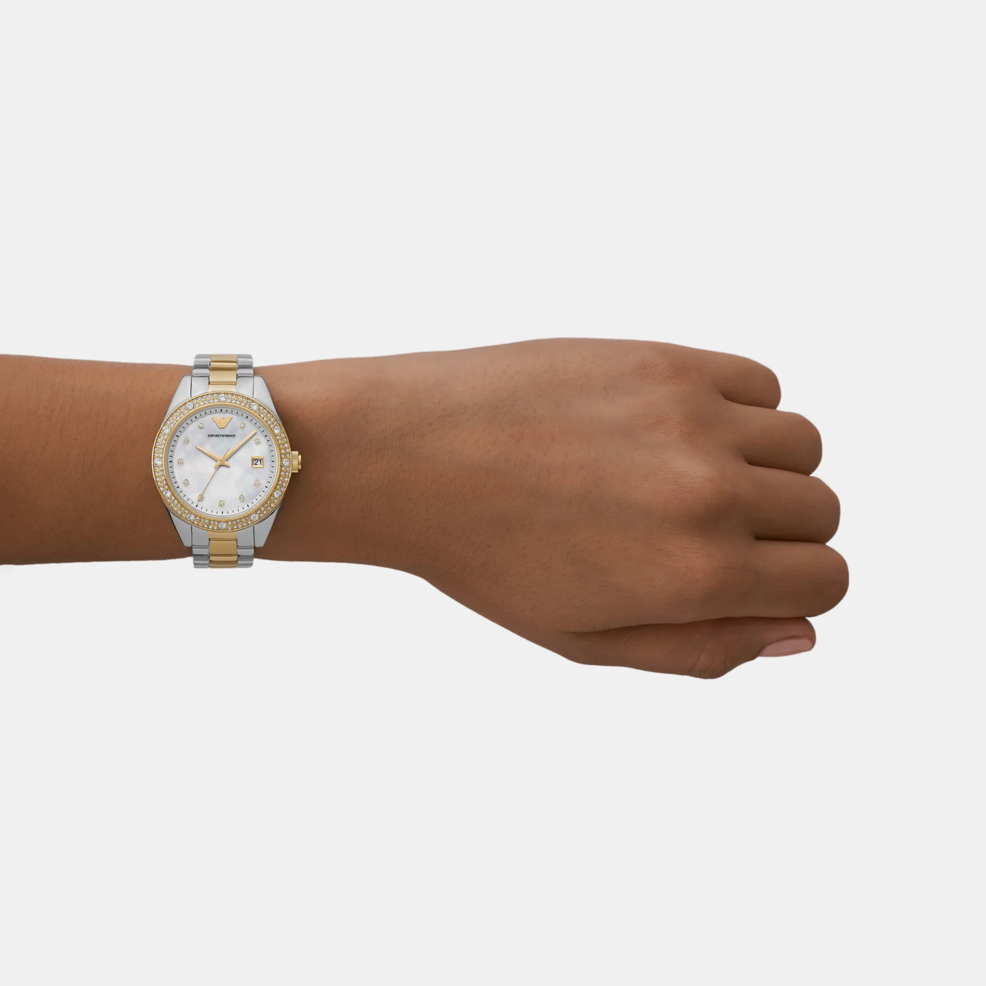 Women Quartz White Dial Analog Stainless Steel Watch AR11520 - Image 6