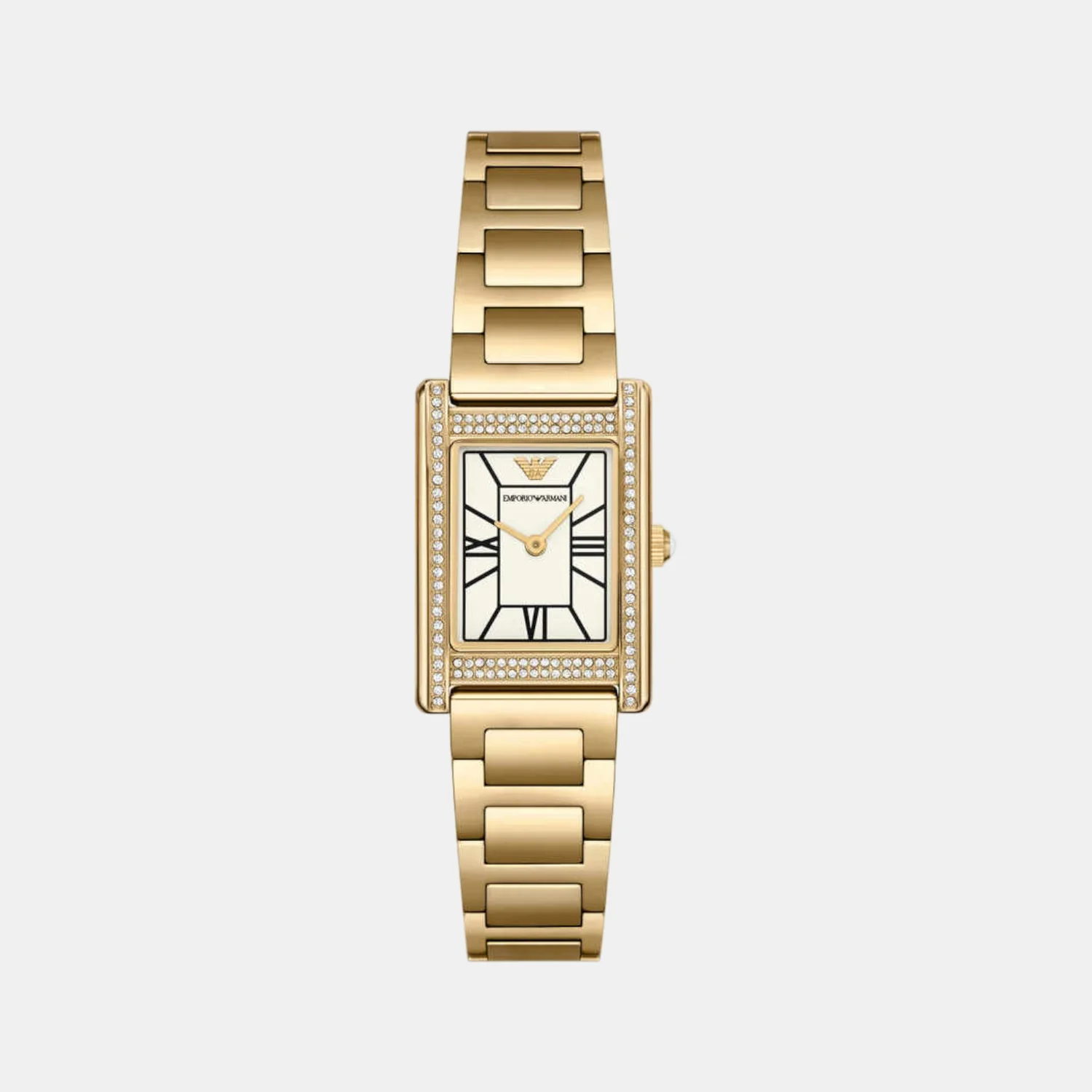Women Quartz White Dial Analog Stainless Steel Watch AR11659