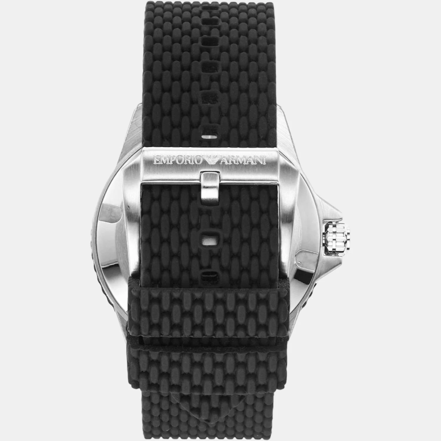 World Explorer Men Quartz Black Dial Analog Silicone Watch AR11341 - Image 2