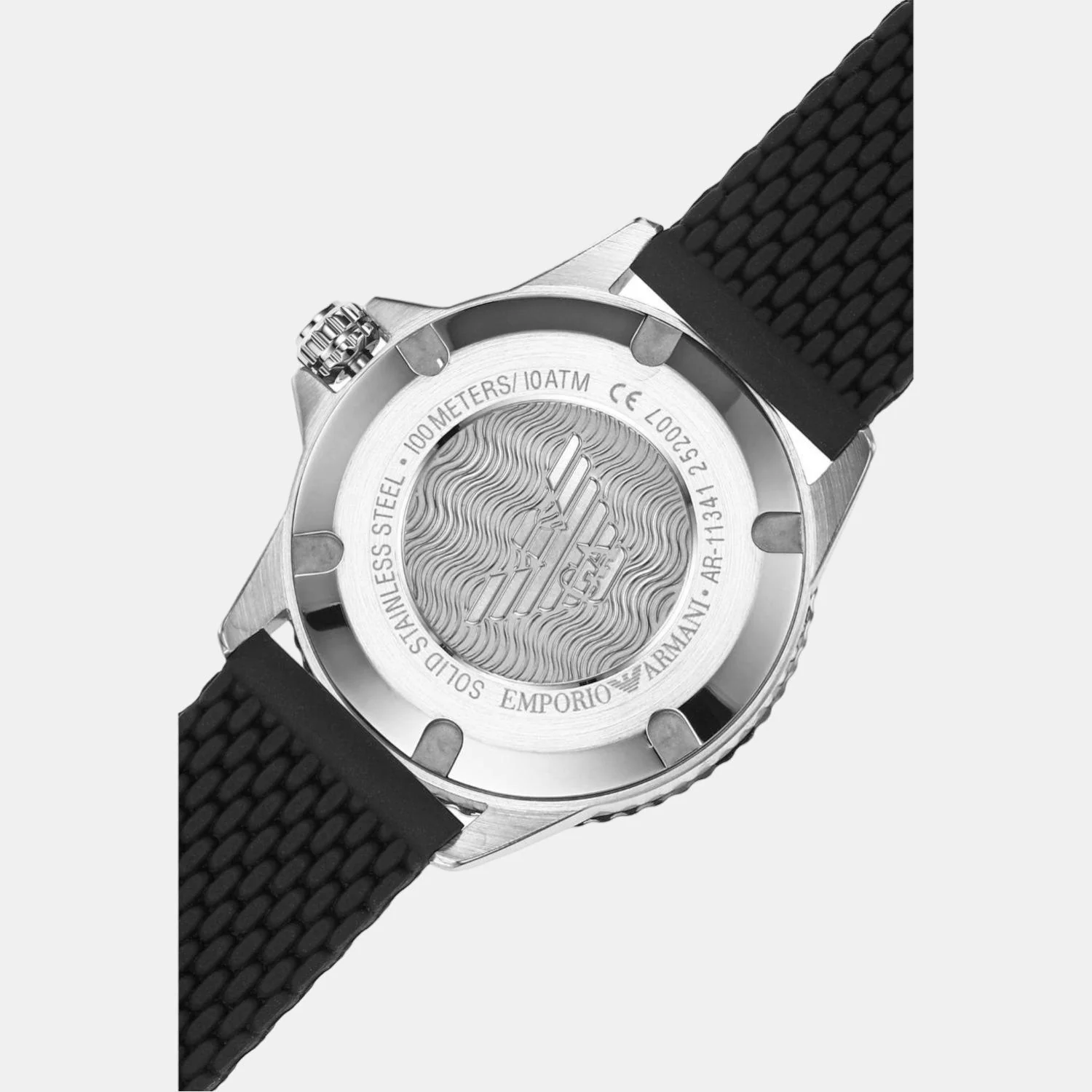 World Explorer Men Quartz Black Dial Analog Silicone Watch AR11341 - Image 8