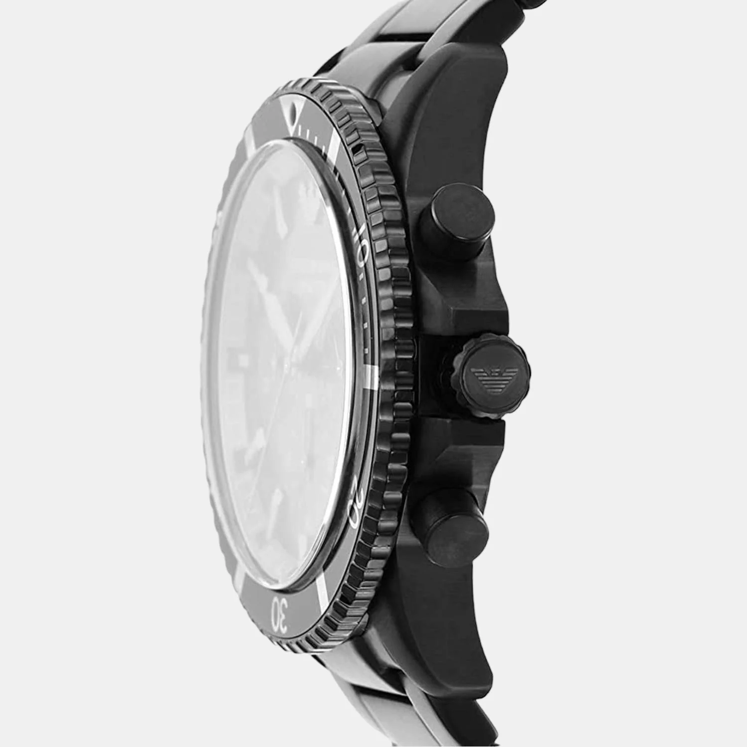 World Explorer Men Quartz Black Dial Chronograph Stainless Steel Watch AR11363 - Image 4