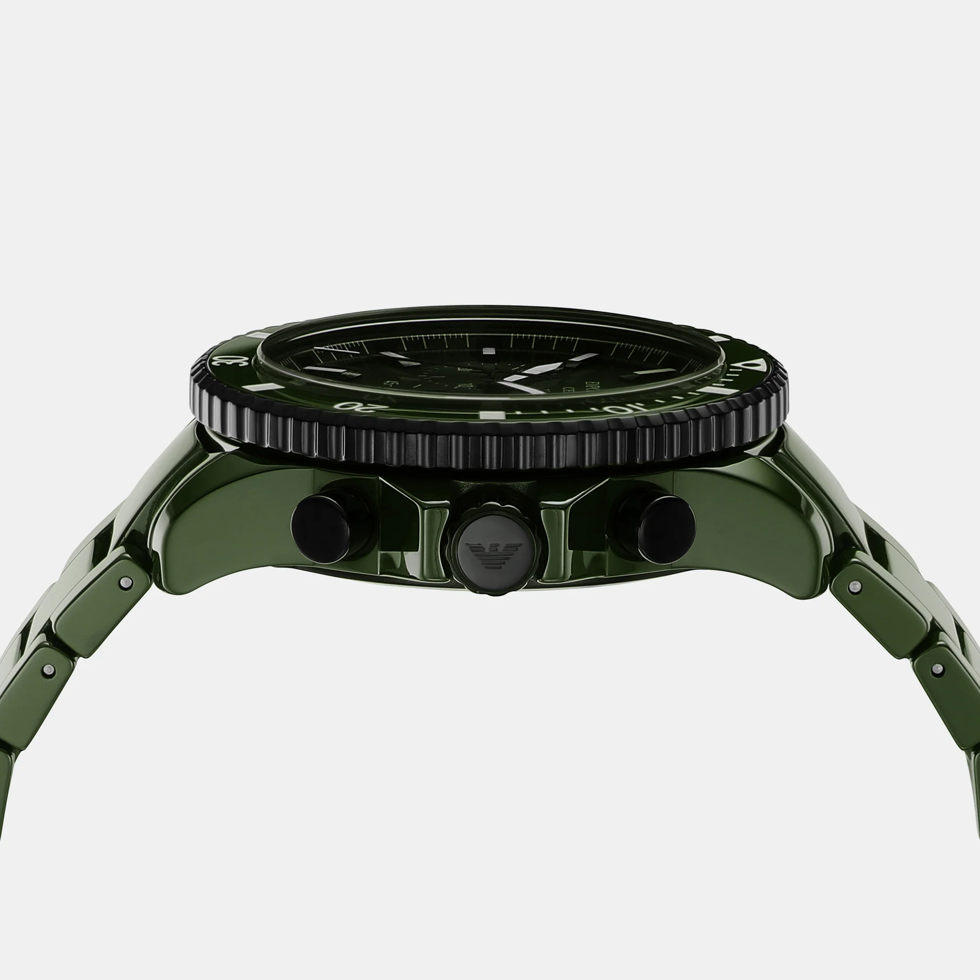 World Explorer Men Quartz Black Dial Chronograph Stainless Steel Watch AR70011 - Image 4