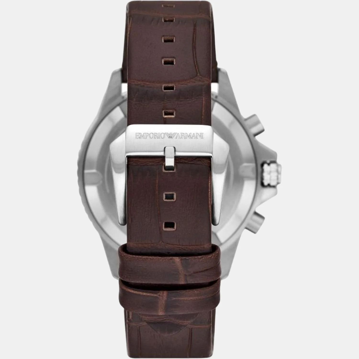 World Explorer Men Quartz Brown Dial Chronograph Leather Watch AR11486 - Image 4