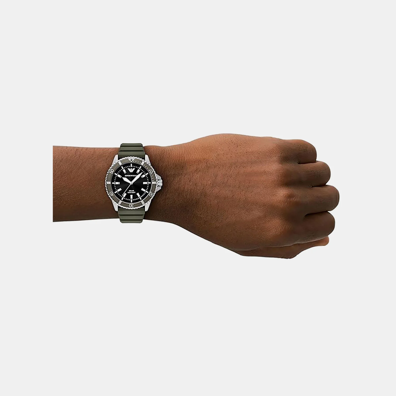 World Explorer Men Solar Black Dial Analog Silicone Watch AR11699 - Image 4