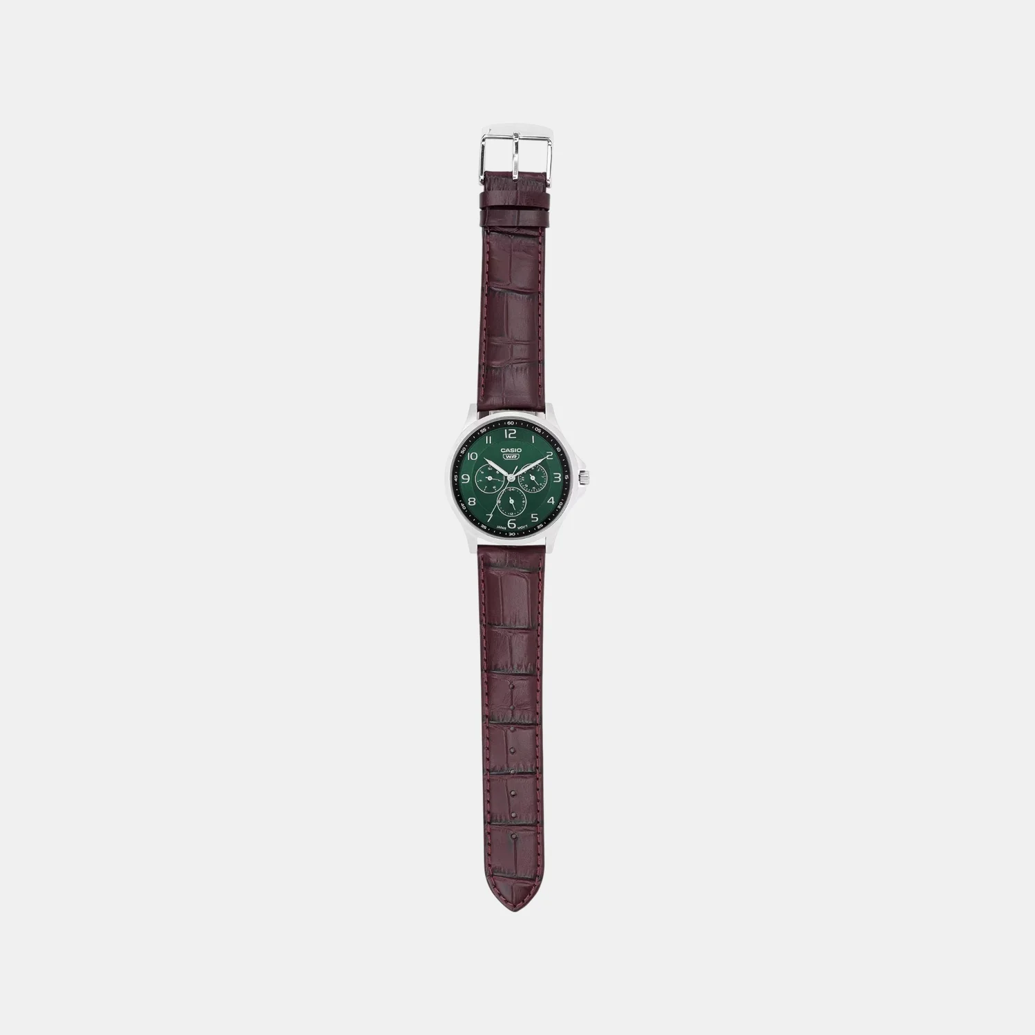 Enticer Men Quartz Green Dial Analog Leather Watch A2456 - Image 5