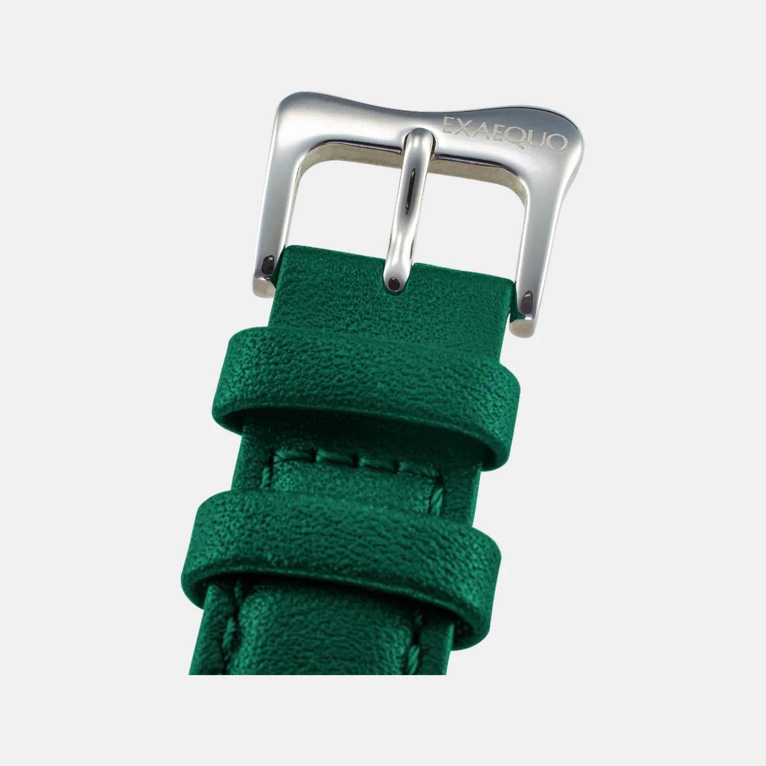 Classic Unisex Quartz Green Dial Analog Leather Watch EX0001.0005 - Image 5
