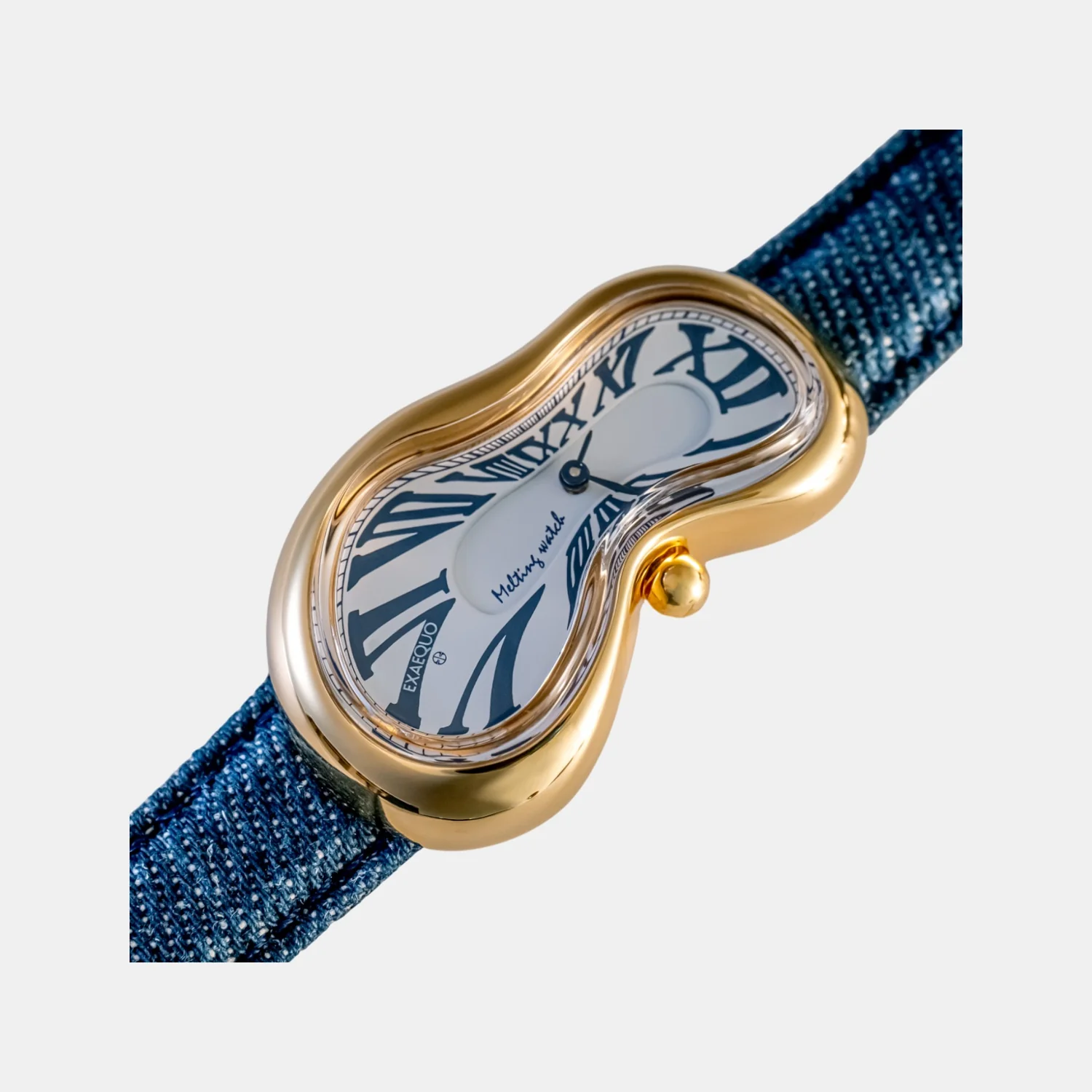 Classic Unisex Quartz White Dial Analog Aging Jeans Watch EX0002.0012 - Image 3