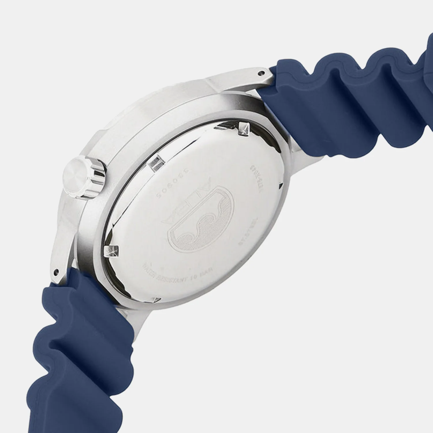 Fashion Men Automatic Blue Dial Analog Silicone Watch AL4251X1 - Image 5