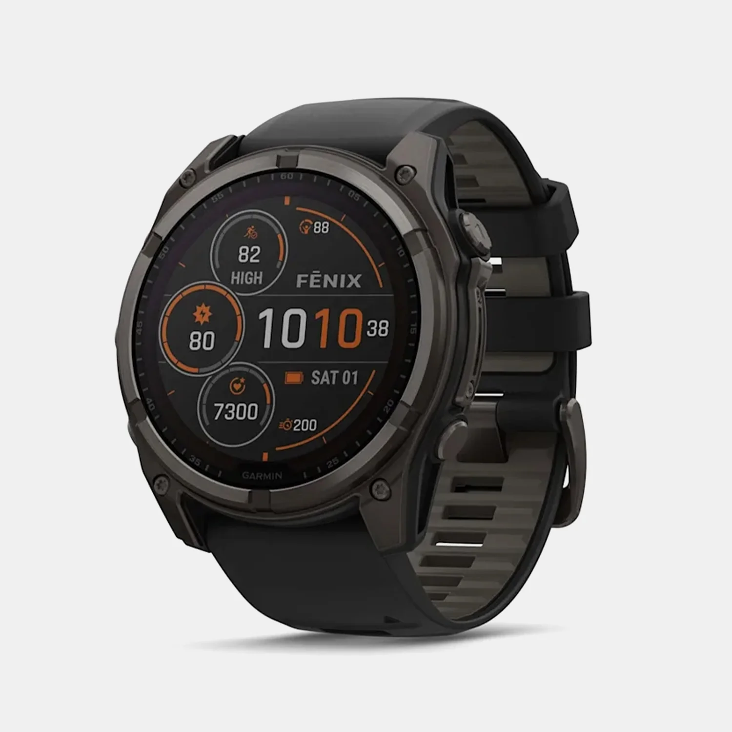 Fenix 8 Unisex Black Dial Digital Silicone Watch 010-02906-11 - Image 3