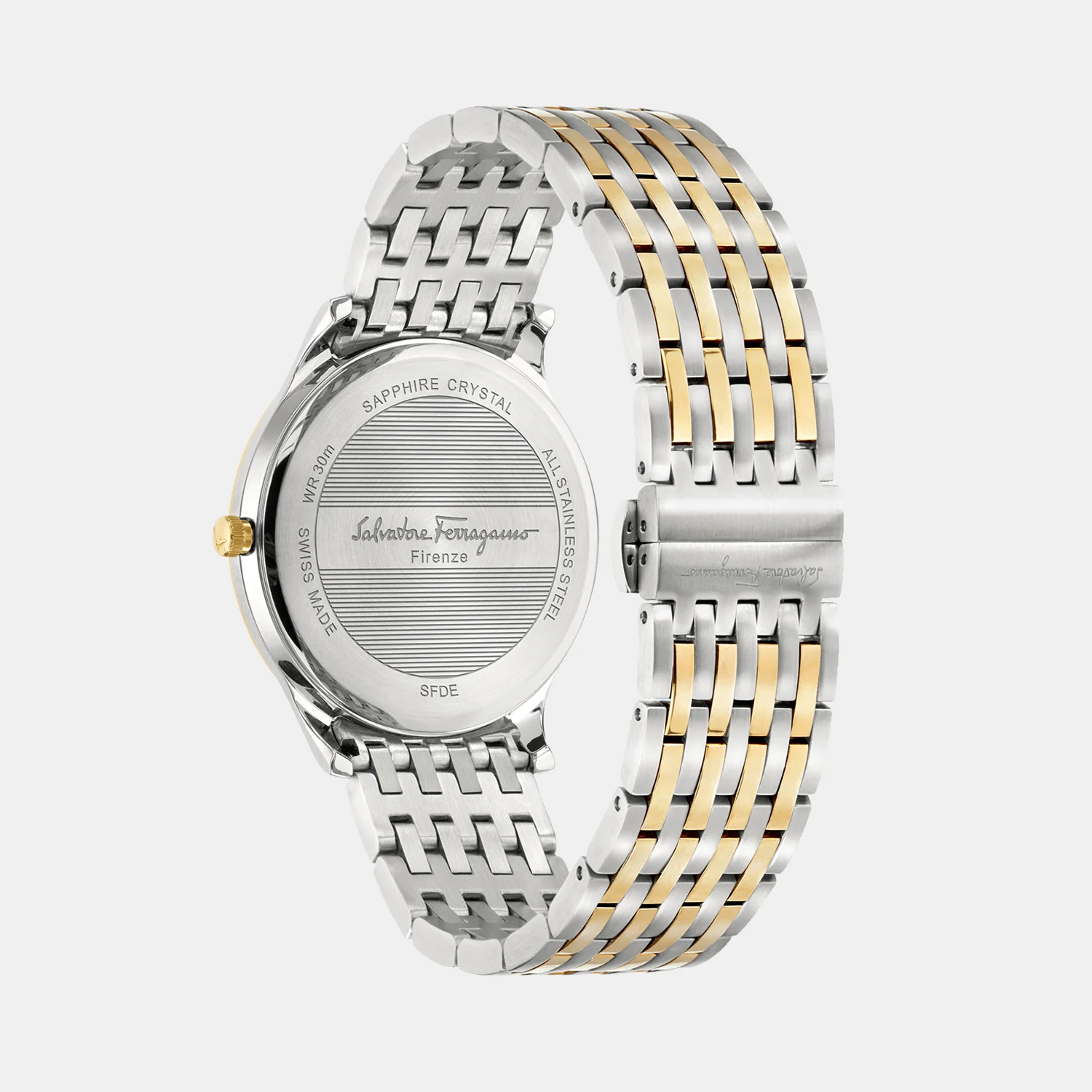 Ferragamo Slim Men Quartz White Dial Analog Stainless Steel Watch SFDE00418 - Image 4
