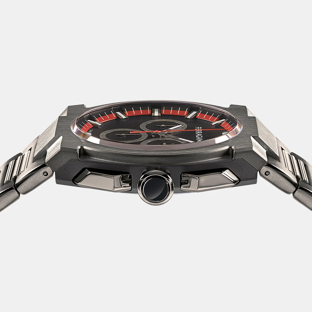 K2-Supreme Chrono 43Mm-Fw Men Quartz Black Dial Chronograph Stainless Steel Watch SFK200423 - Image 2