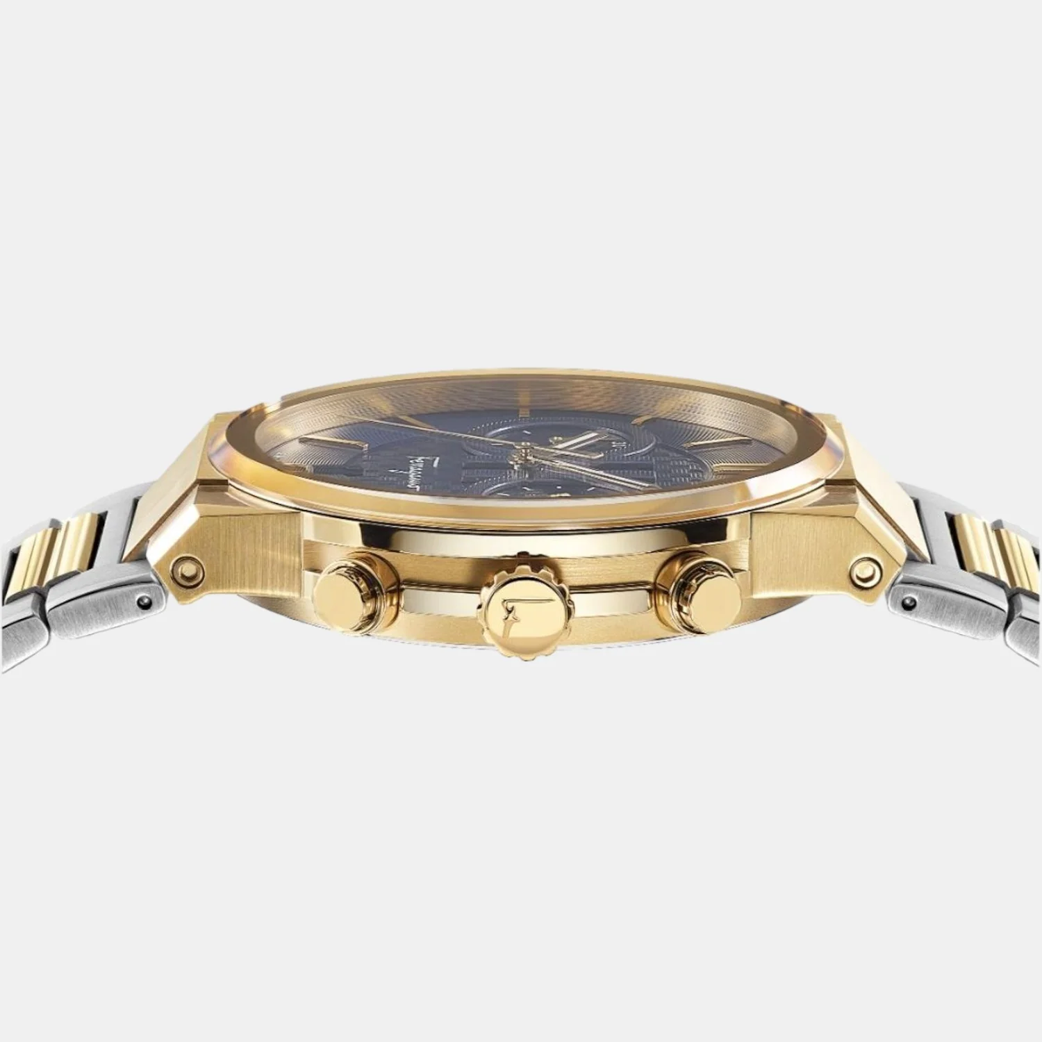 Me-Ferragamo Sapphire Chr Men Quartz Blue Dial Chronograph Stainless Steel Watch SFME00521 - Image 2