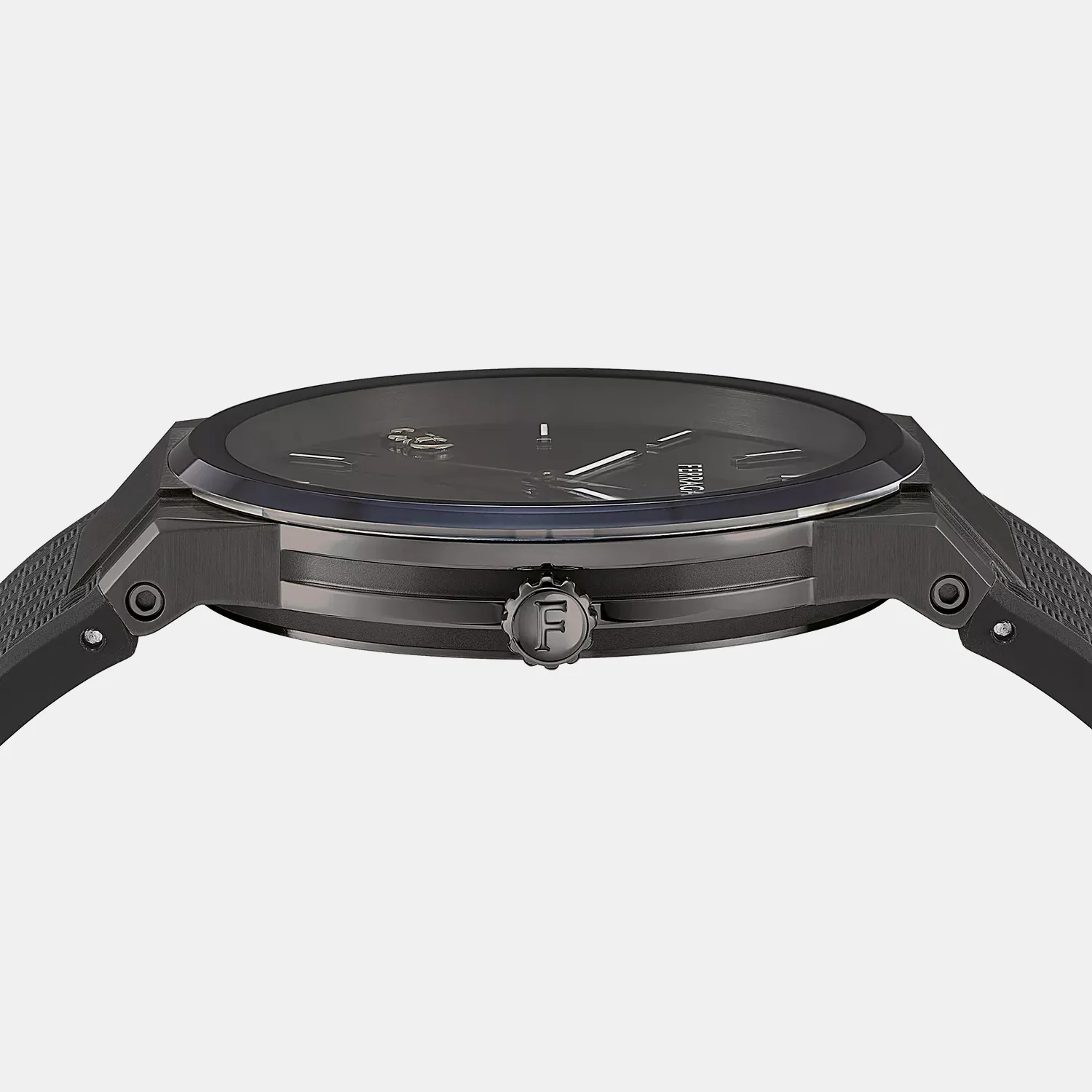 St-Infinity Sapphire-Fw Men Quartz Black Dial Analog Rubber Watch SFST00224 - Image 3