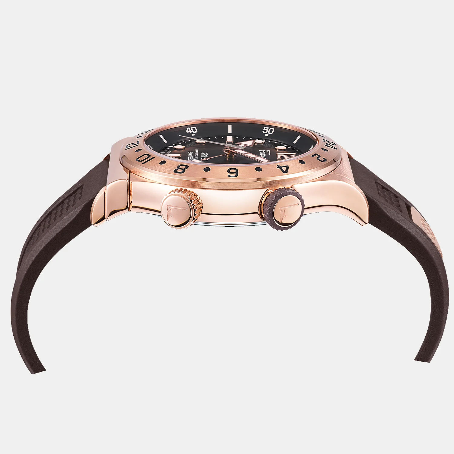 Men Quartz Black Dial Analog Rubber Watch SFMZ00322 - Image 3