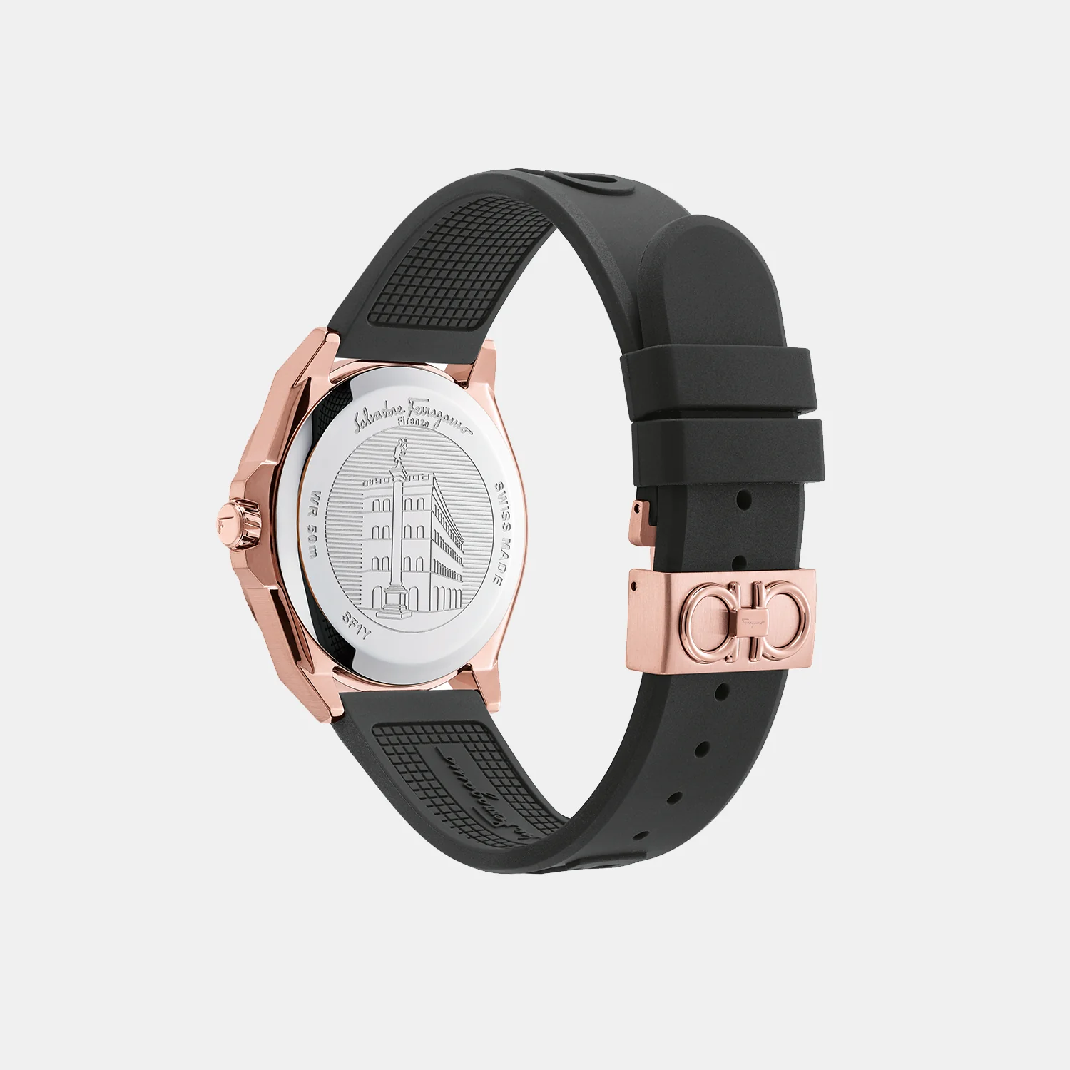 Men Quartz Black Dial Analog Silicone Watch SF1Y00319 - Image 3