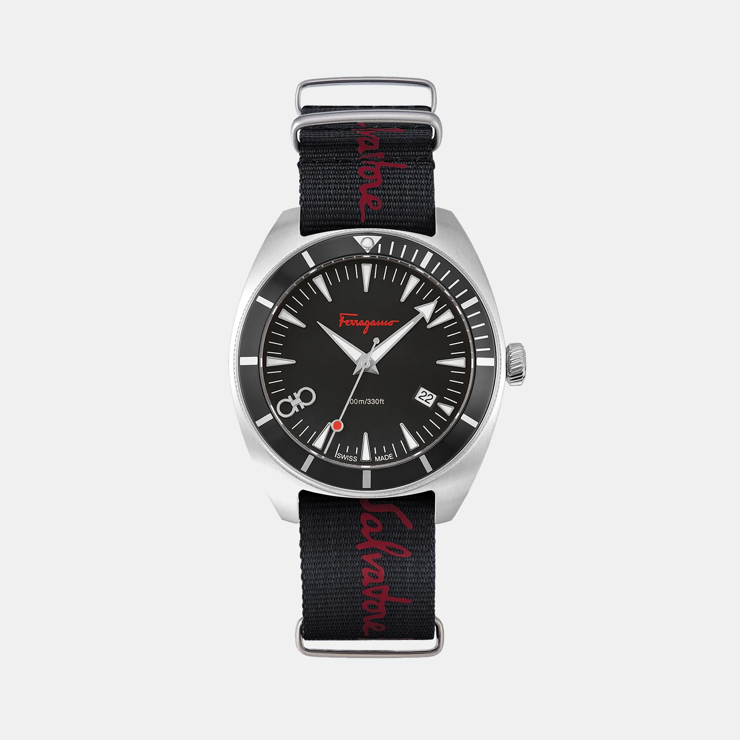 Men Quartz Black Dial Analog Stainless Steel Watch SFMG00121 - Image 2