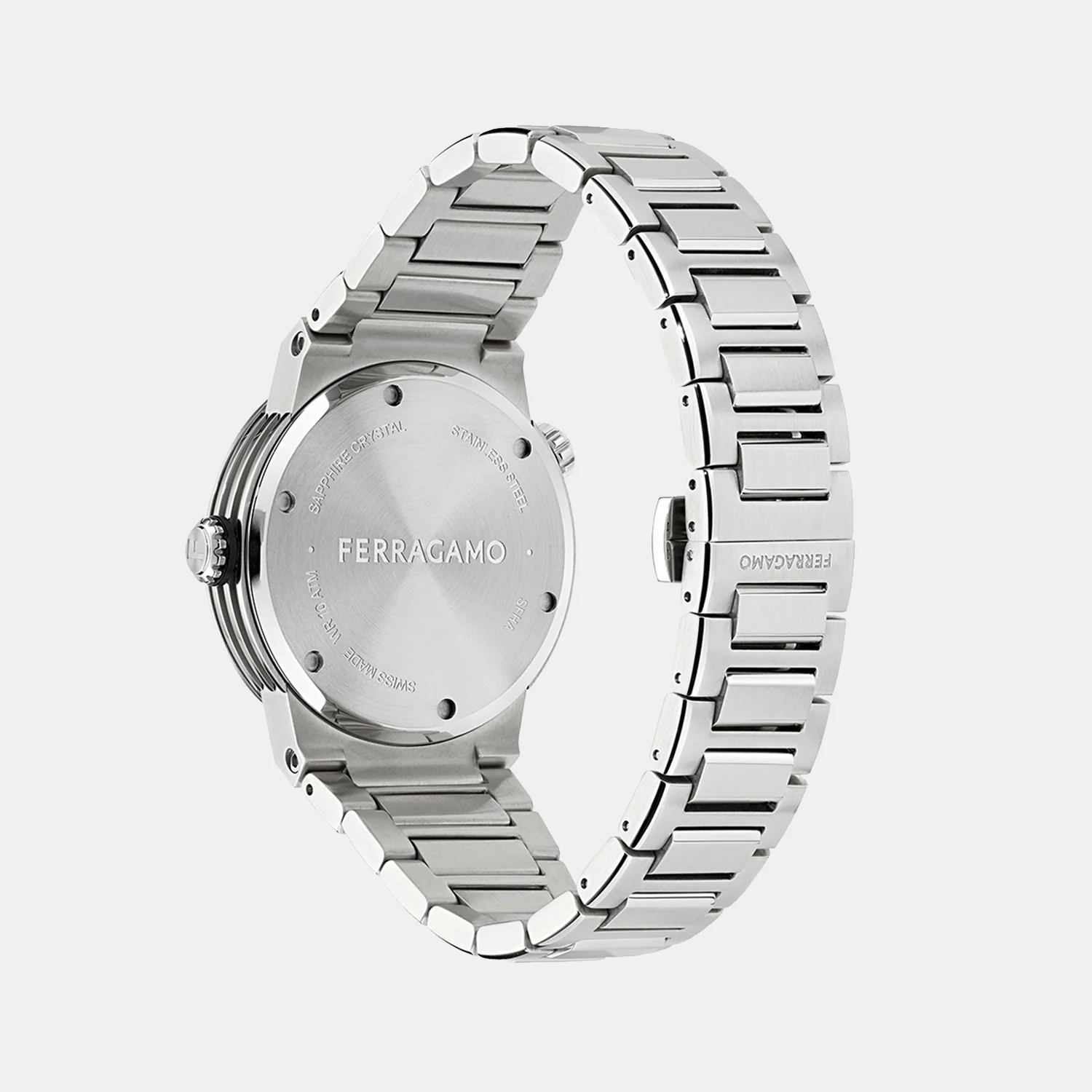 Men Quartz Blue Dial Analog Stainless Steel Watch SFHA00424 - Image 3