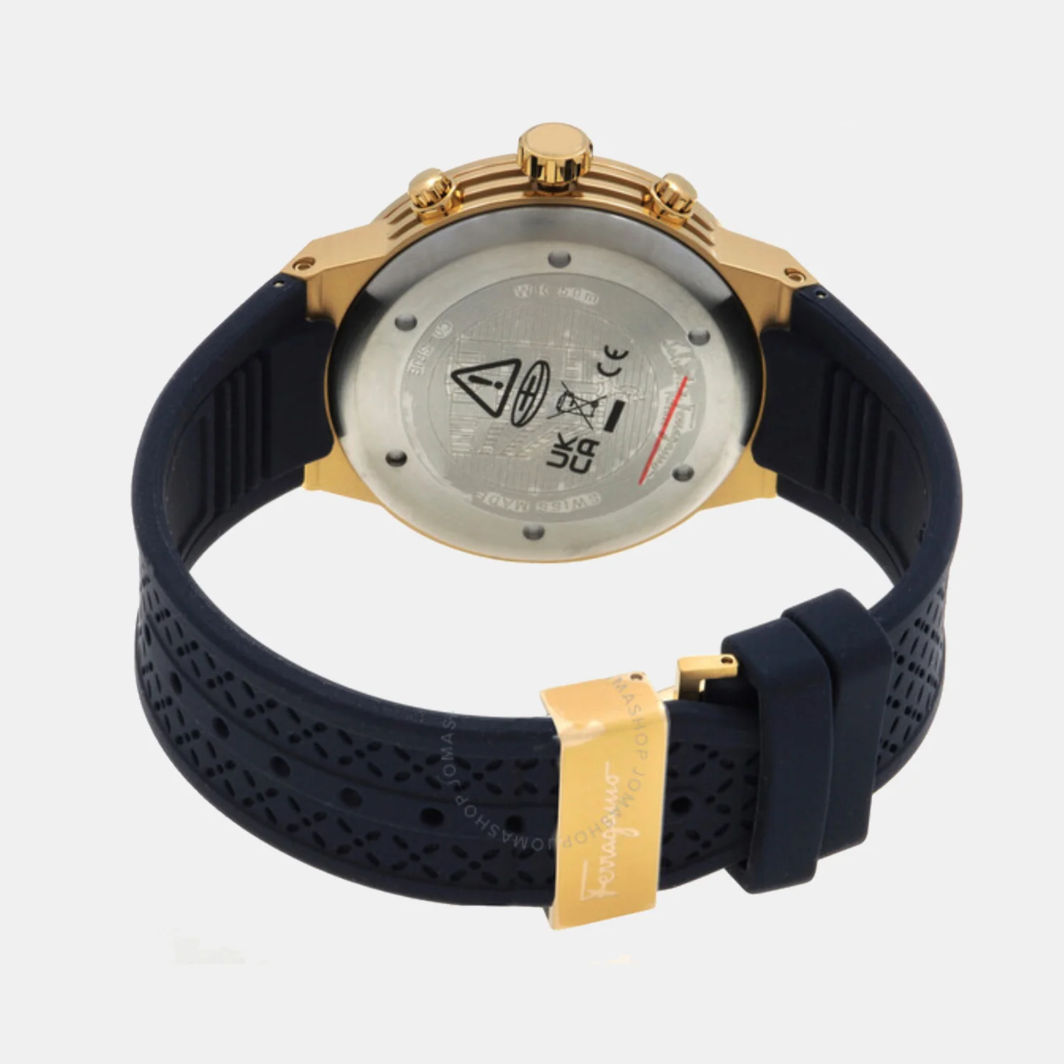 Men Quartz Blue Dial Chronograph Silicone Watch SFJE00824 - Image 4