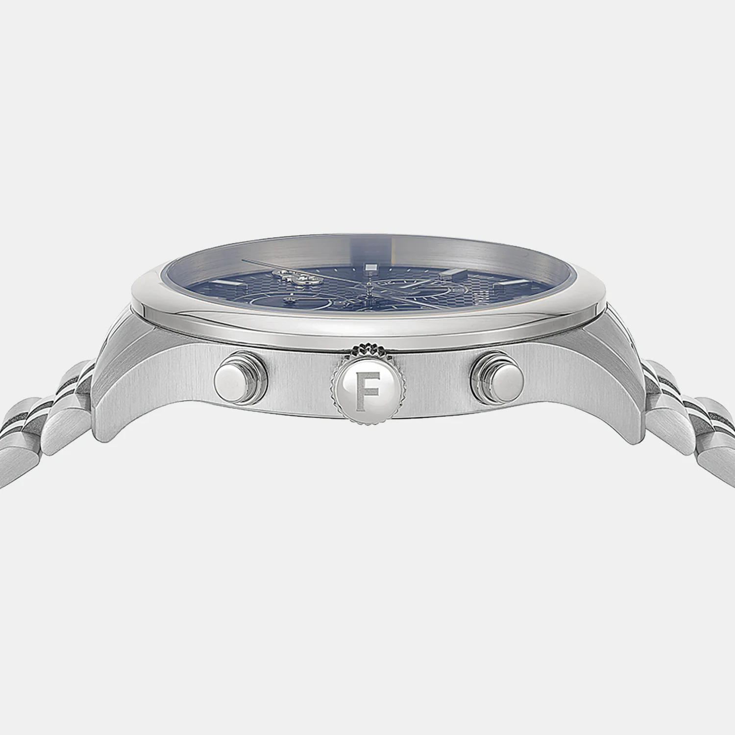Men Quartz Blue Dial Chronograph Stainless Steel Watch SFEZ00624 - Image 2