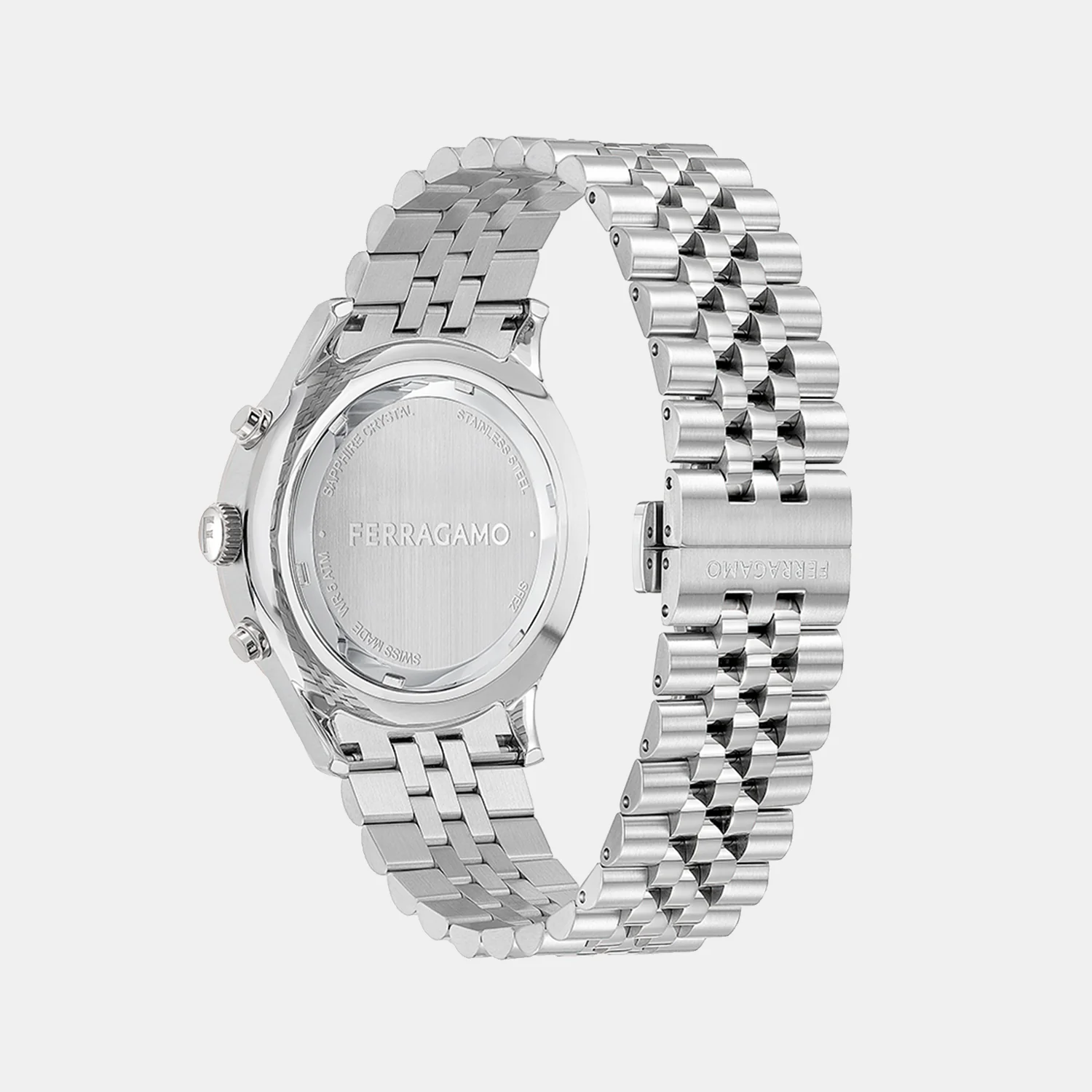 Men Quartz Blue Dial Chronograph Stainless Steel Watch SFEZ00624 - Image 3