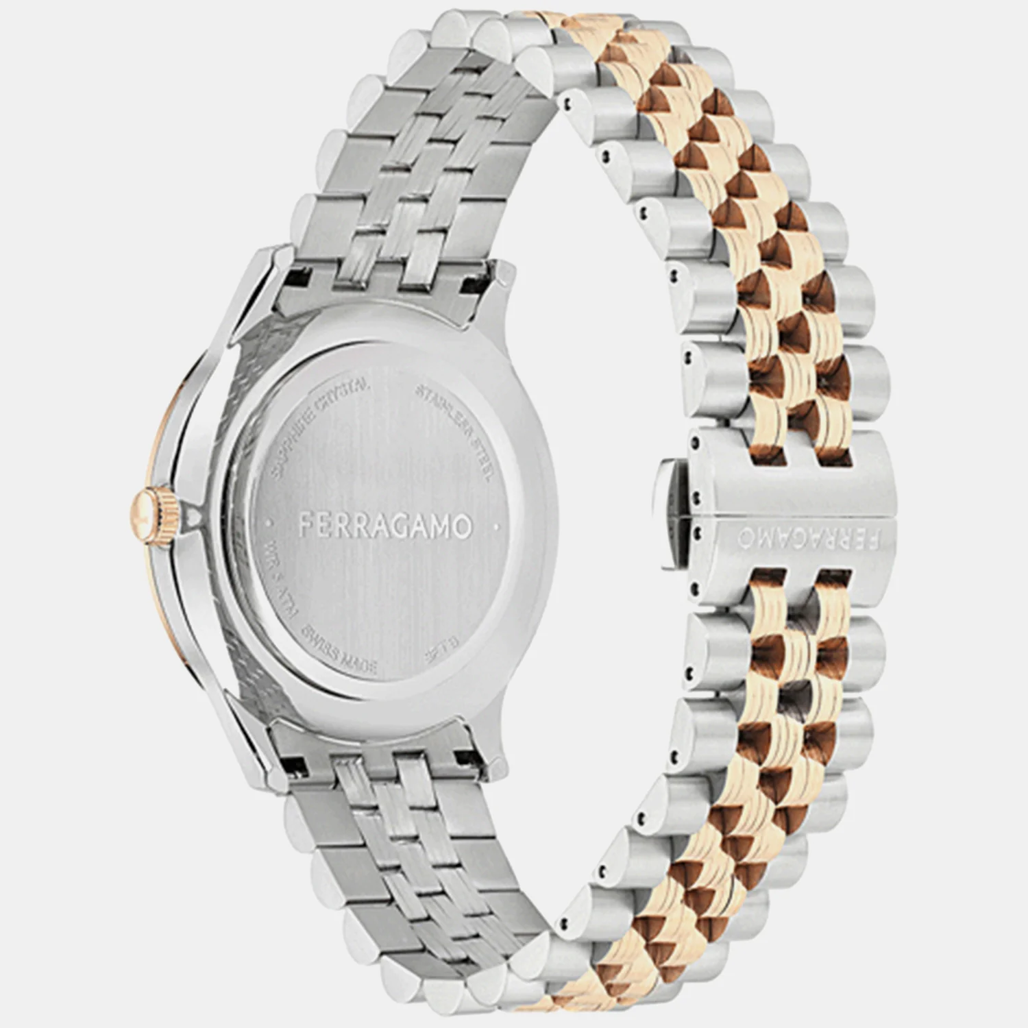 Men Quartz Brown Dial Analog Stainless Steel Watch SFTB00324 - Image 5