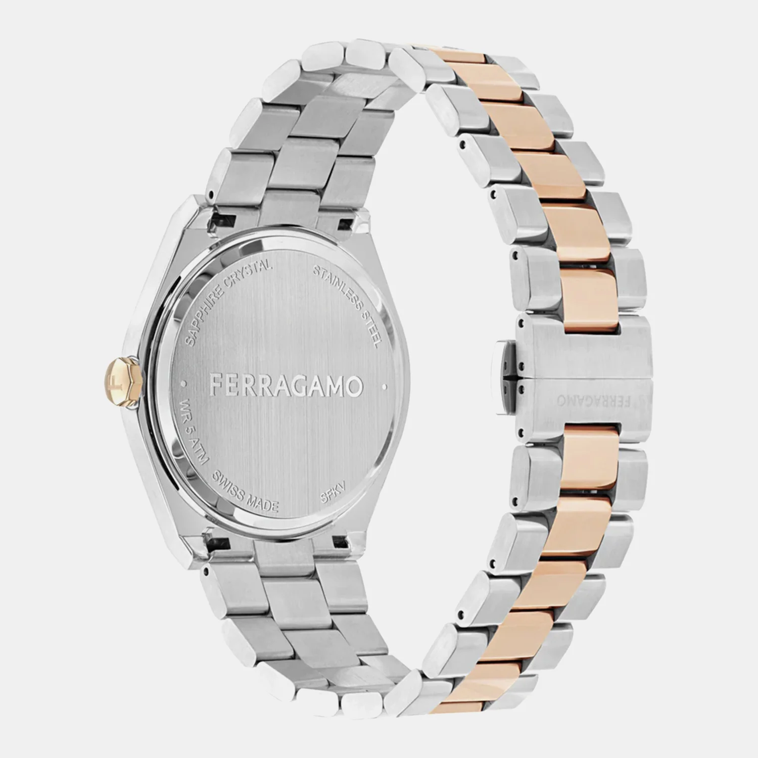 Men Quartz Grey Dial Analog Stainless Steel Watch SFKV00725 - Image 4
