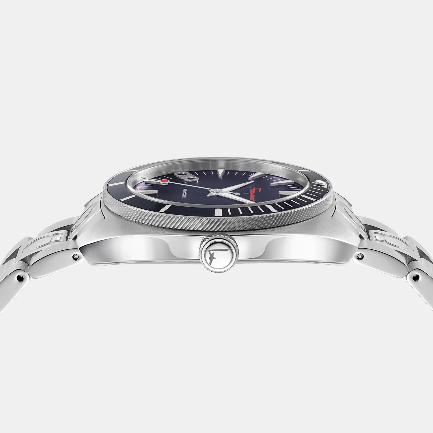 Mg-Ferragamo Experience Men Quartz Blue Dial Analog Stainless Steel Watch SFMG00221 - Image 4