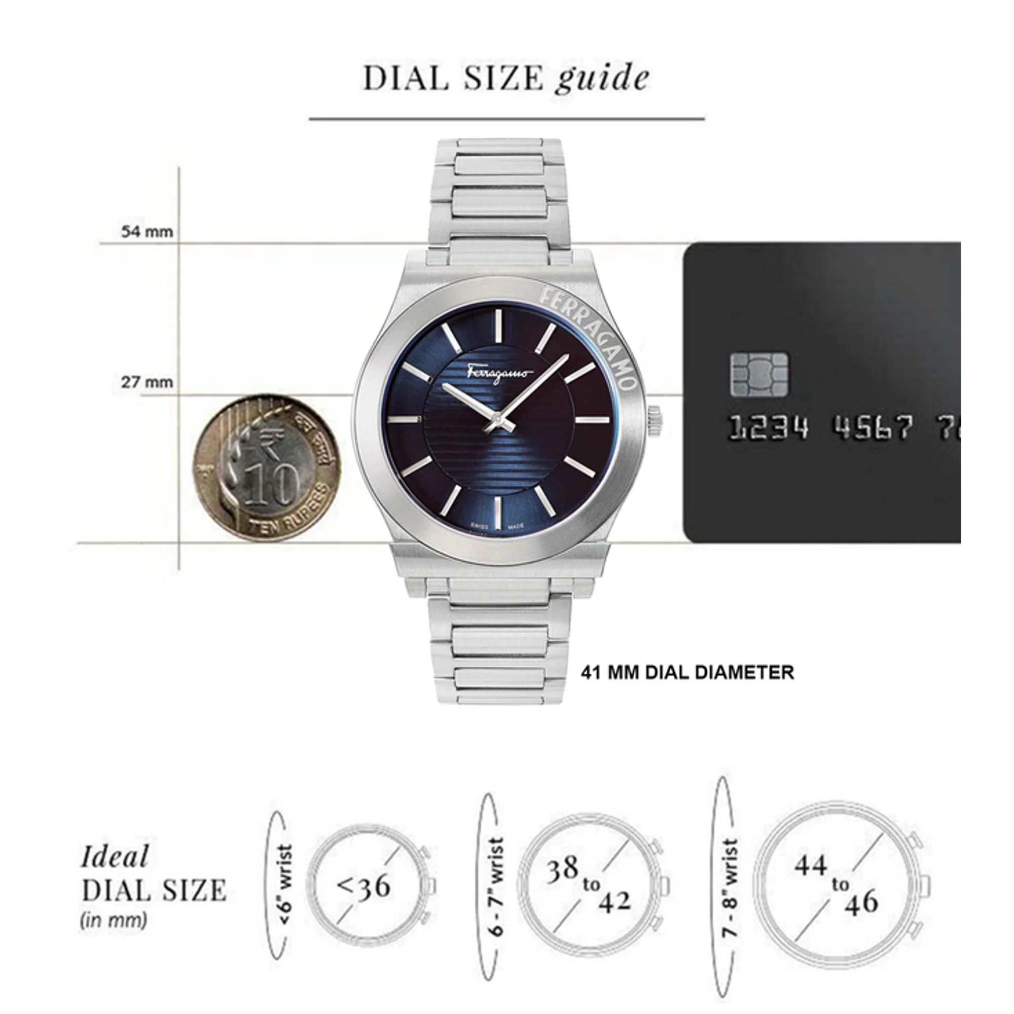 Mp-Gancini Gent Men Quartz Blue Dial Analog Stainless Steel Watch SFMP00322 - Image 5