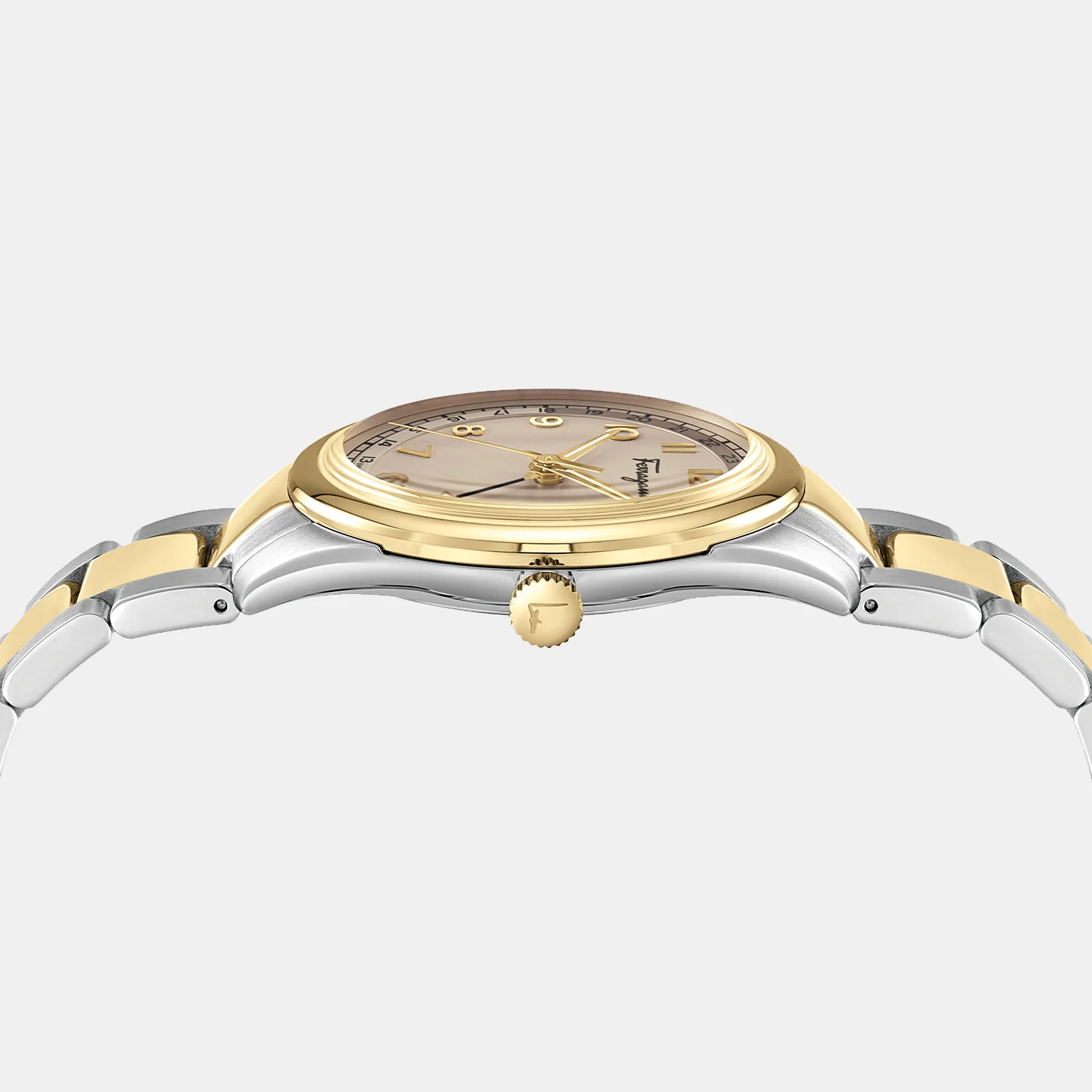 Mu-Ferragamo Timeless Men Quartz Pink Dial Analog Stainless Steel Watch SFMU00422 - Image 3